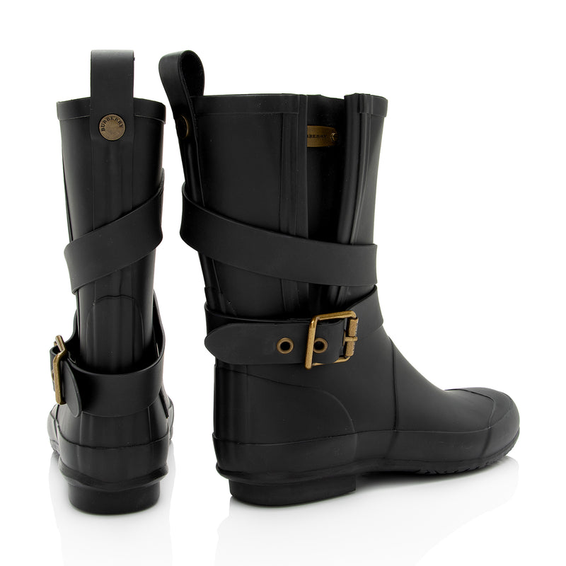 Burberry House Check Pattern Rain Boots