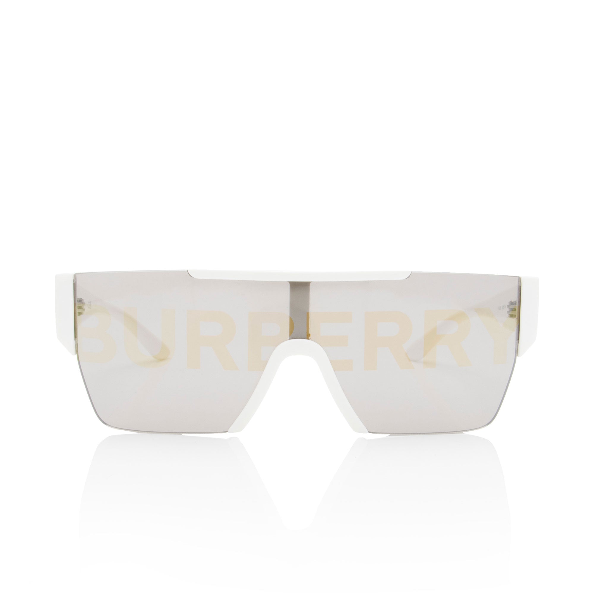 Burberry Mirrored Logo Shield Sunglasses