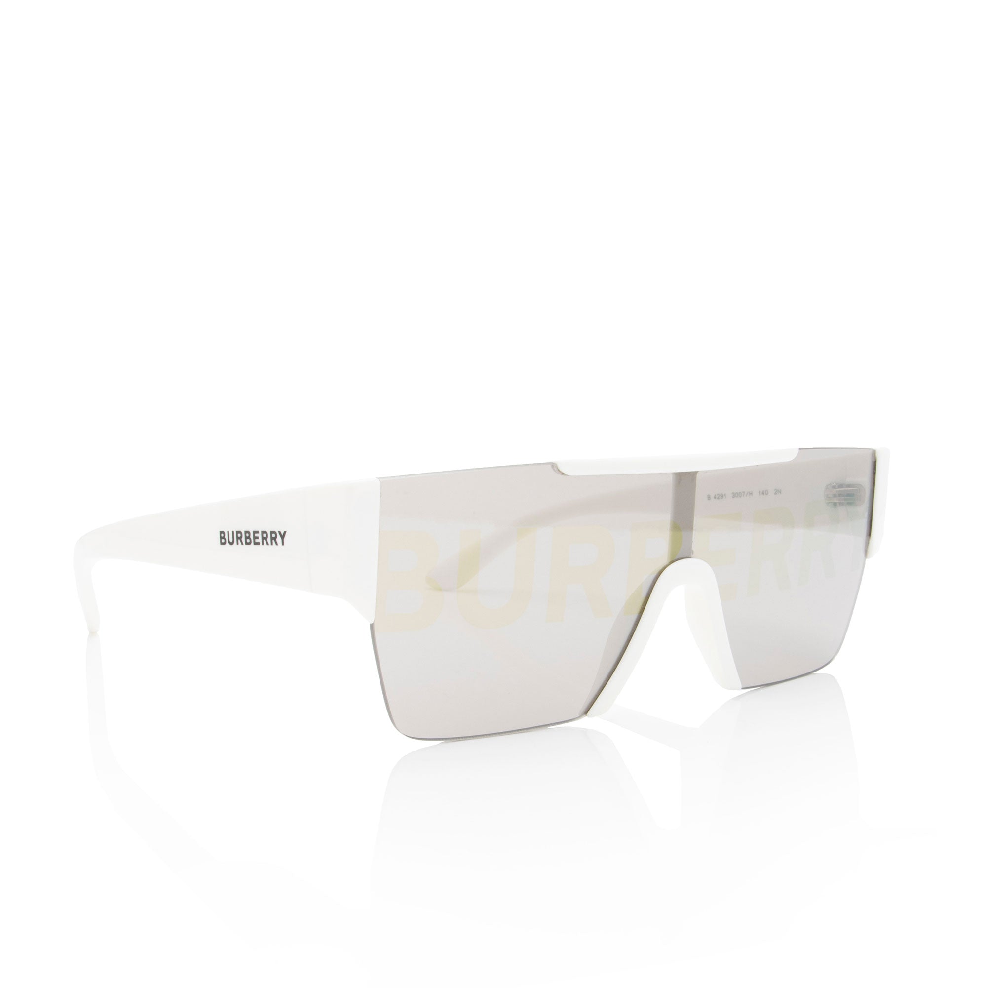Burberry Mirrored Logo Shield Sunglasses