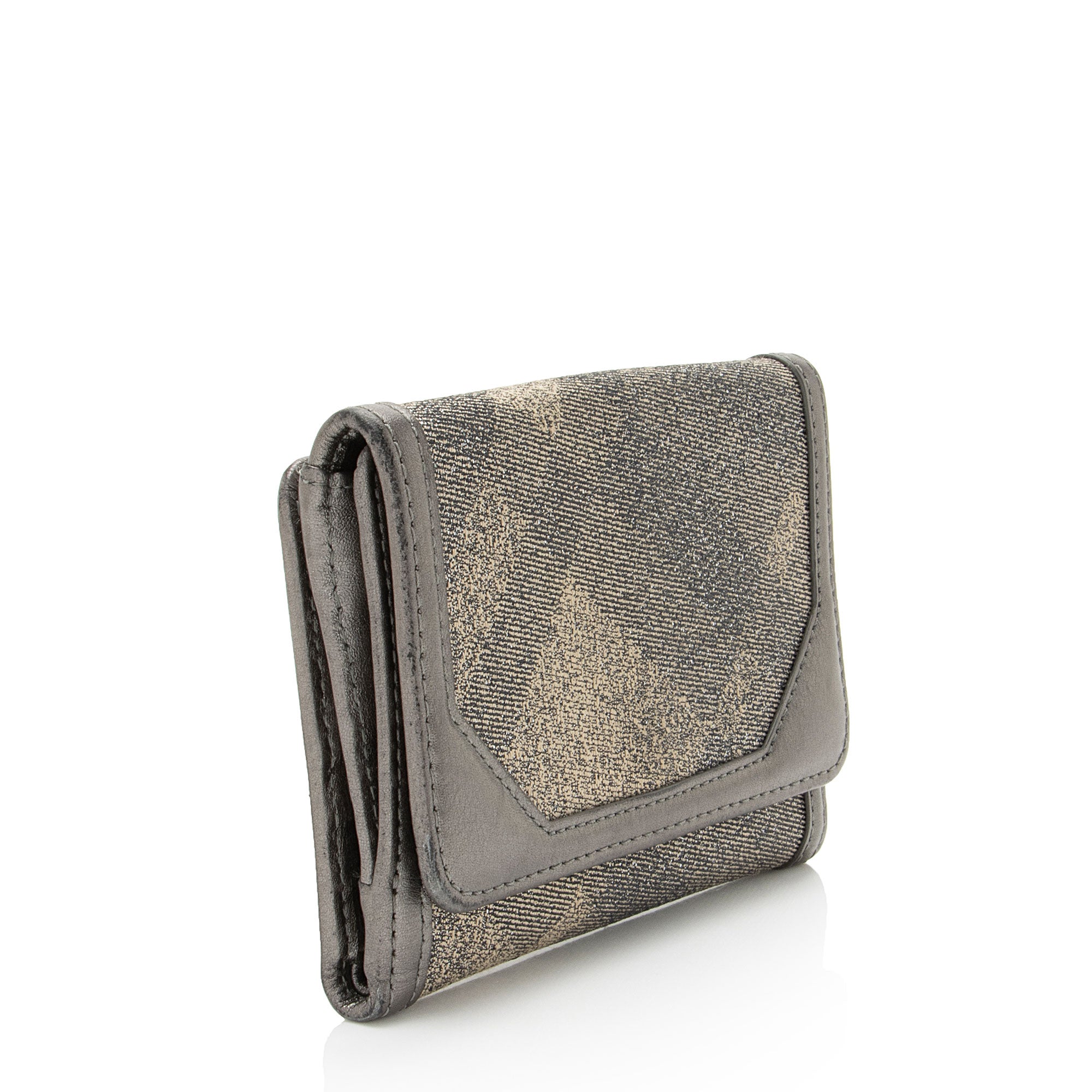 Burberry Shimmer Check Compact Wallet