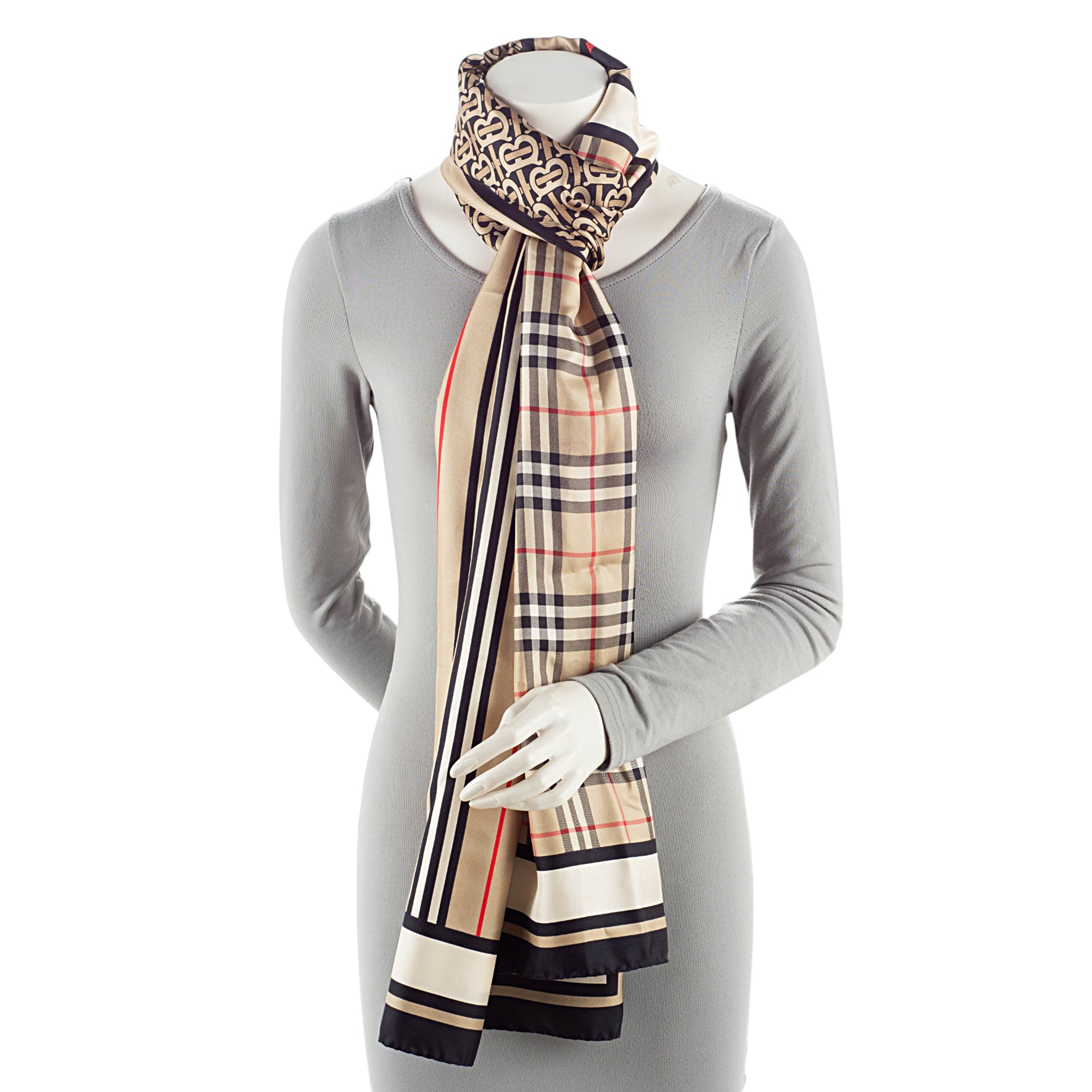 Burberry Silk Montage Scarf