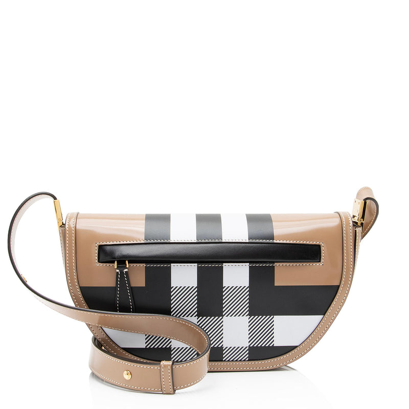 BURBERRY Small Leather Olympia Bag - Brown for Women