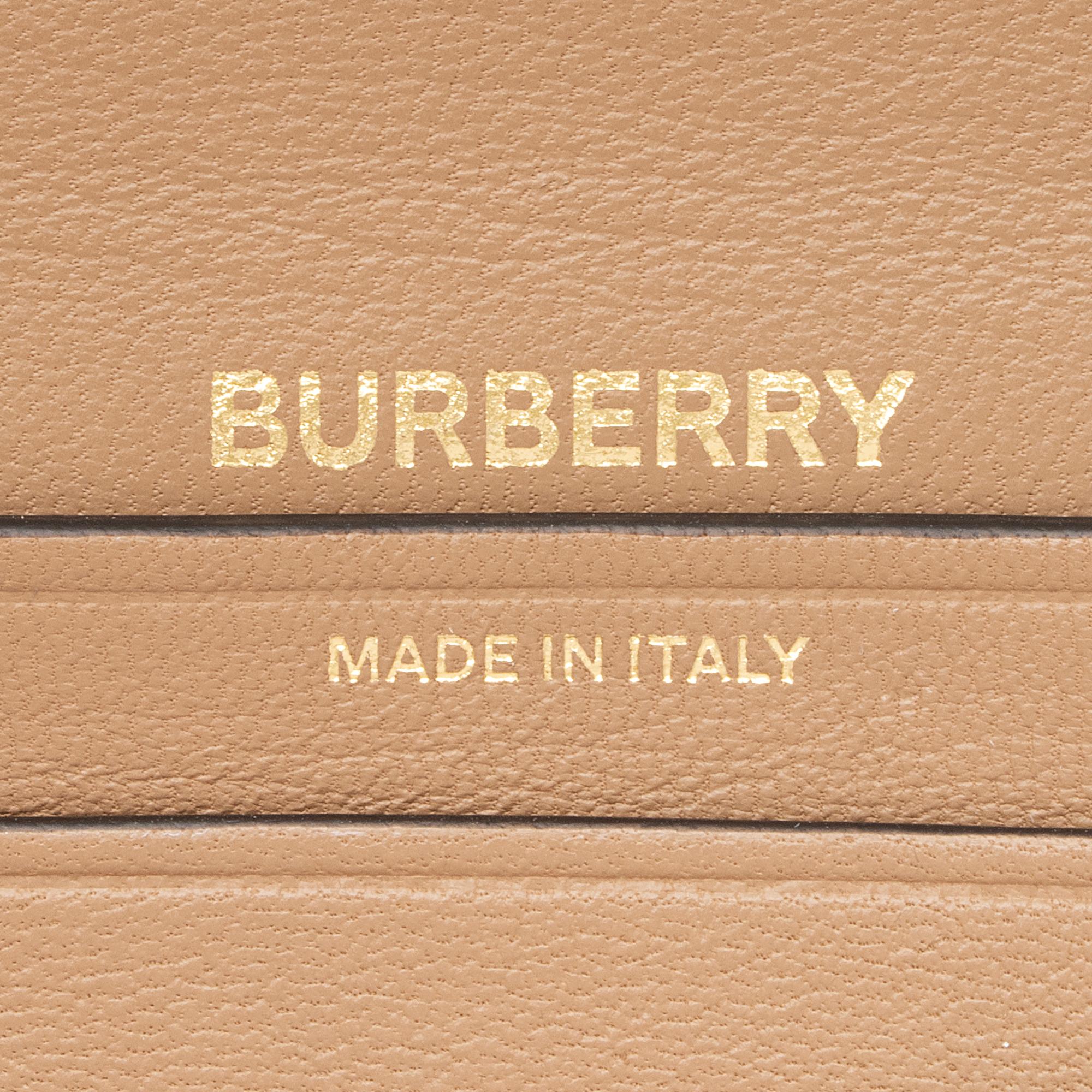 Burberry Smooth Calfskin Check Olympia Small Shoulder Bag