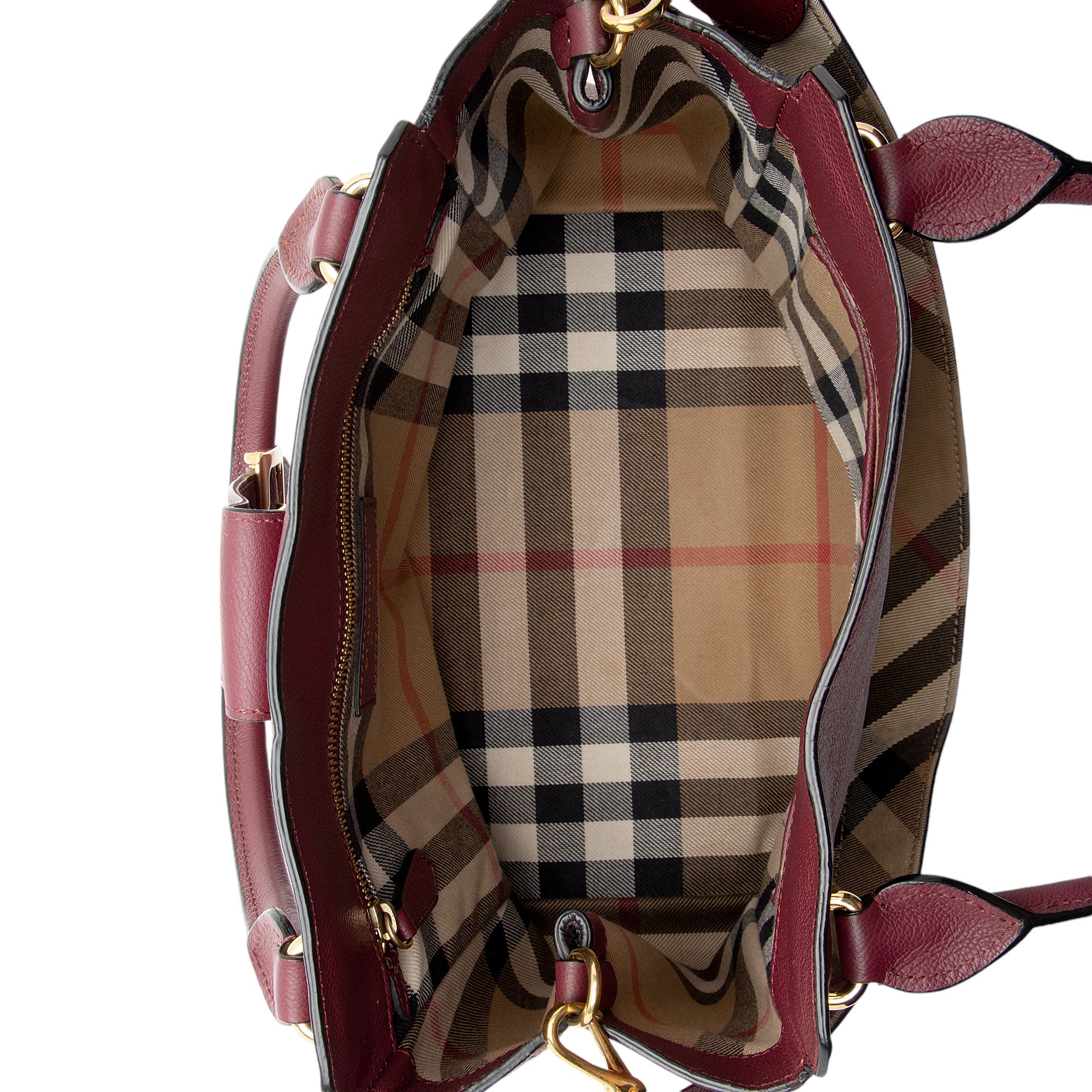 Burberry soft grain medium buckle tote shop