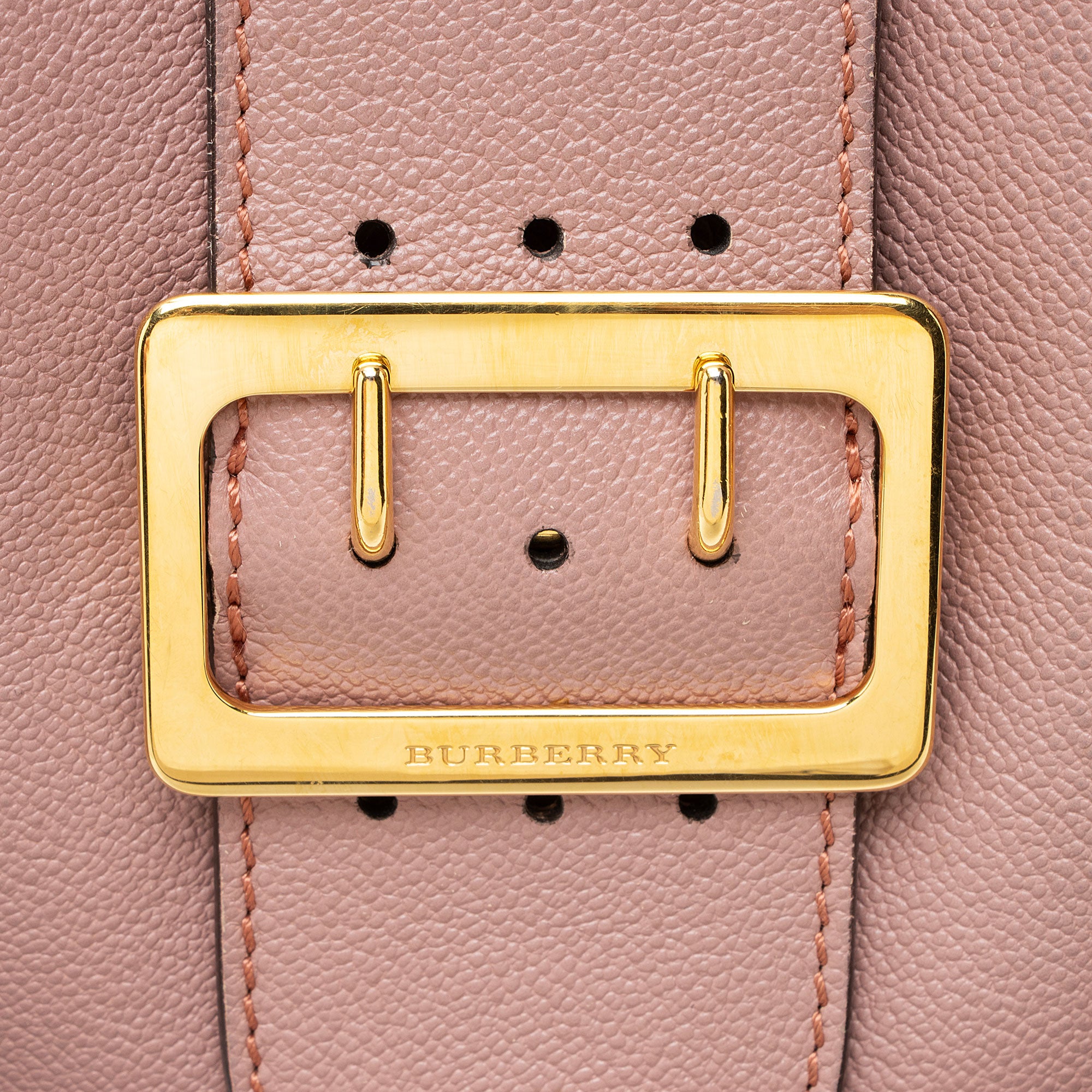 Burberry Soft Grain Calfskin Buckle Medium Tote