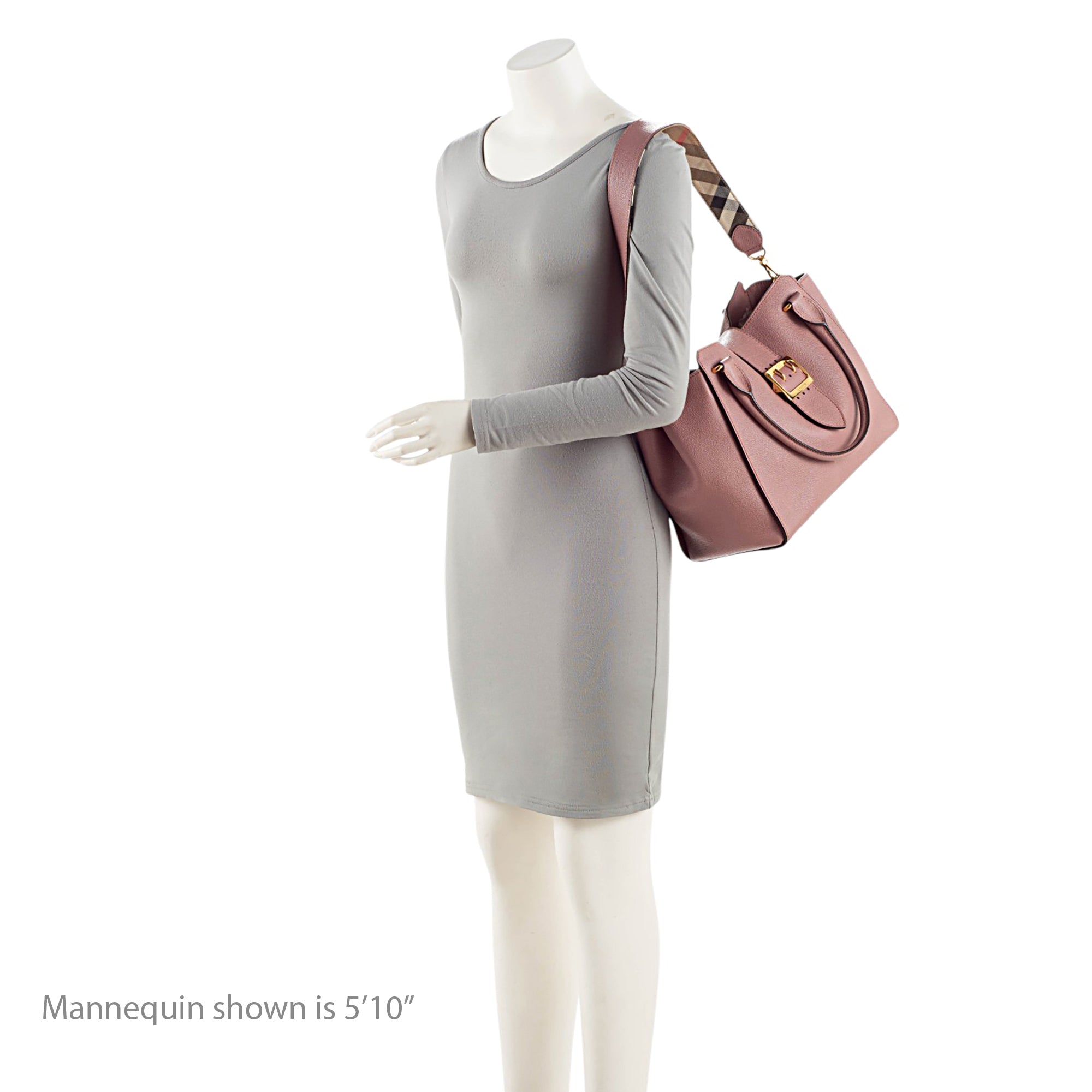 Burberry Soft Grain Calfskin Buckle Medium Tote