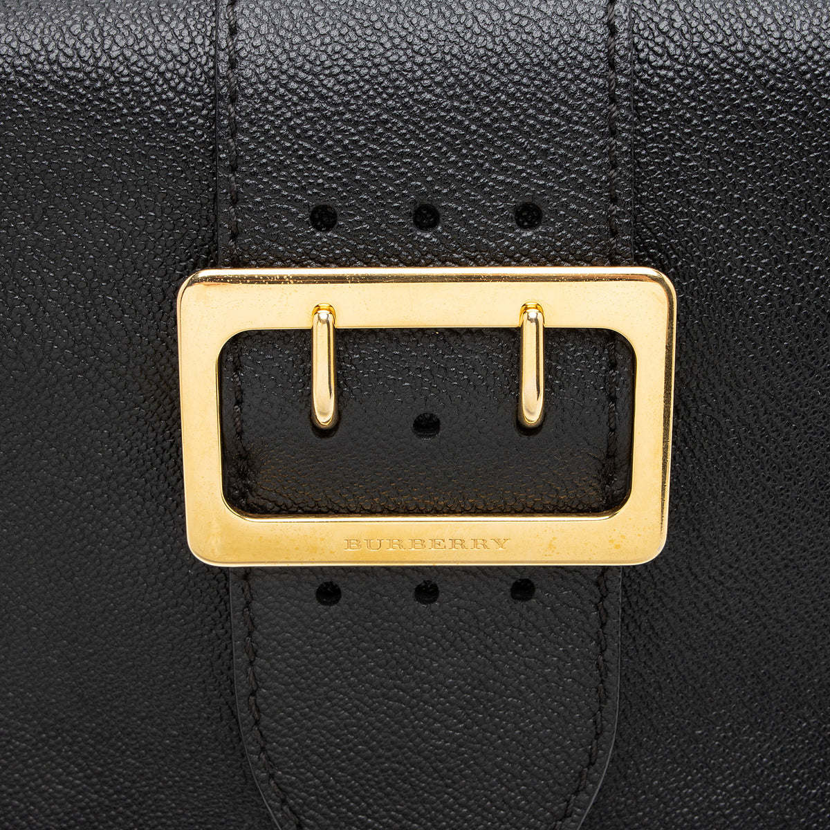 Burberry Soft Grain Calfskin Buckle Small Crossbody