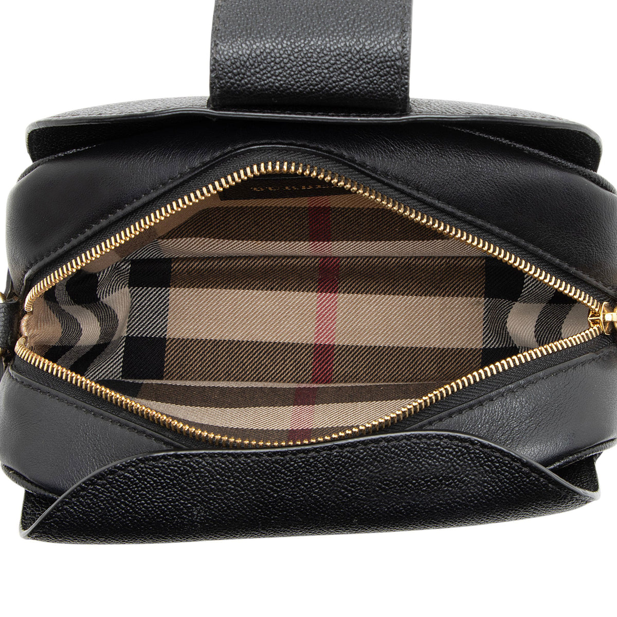 Burberry Soft Grain Calfskin Buckle Small Crossbody