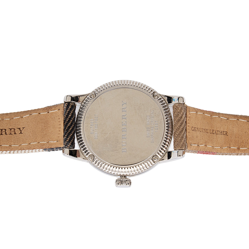 Burberry Stainless Steel Check Utilitarian Watch (SHF-tgujAu)