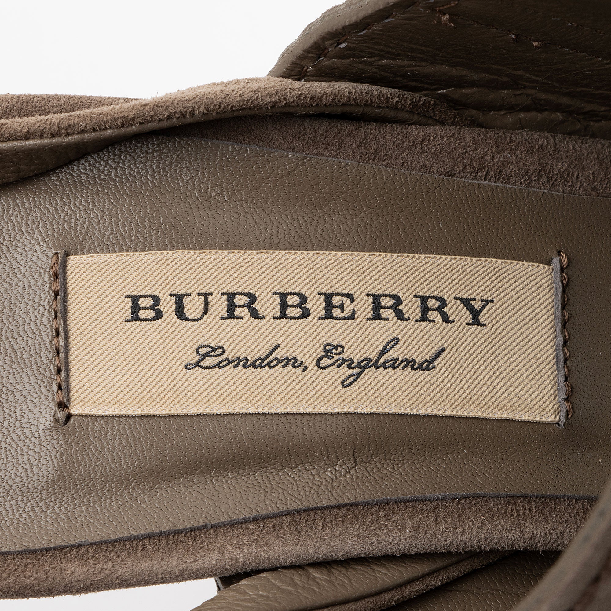 Burberry Studded Suede Buckle Sandals - Size 6.5 / 36.5