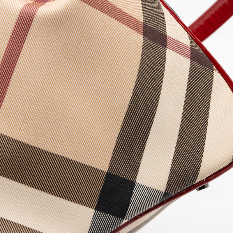 Burberry Nova Check Melbury Tote SHF E02OLG LuxeDH