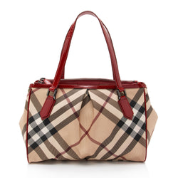 Burberry Nova Check Melbury Tote (SHF-E02OLG)