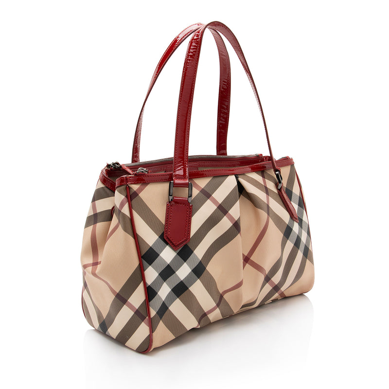 Burberry Nova Check Melbury Tote (SHF-E02OLG)