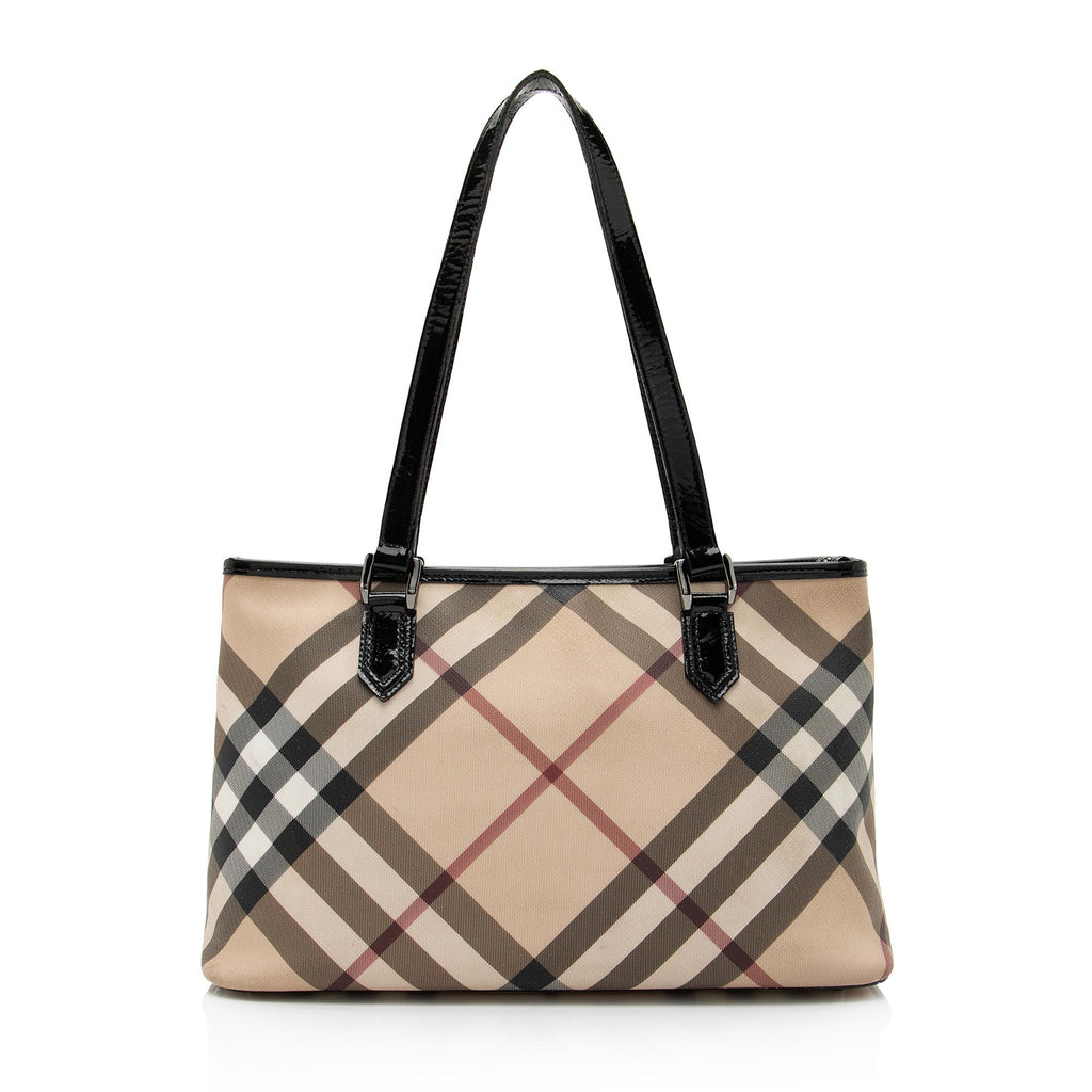 Burberry Nova Check Speedy Bag Authentic Boston Hand Bag 