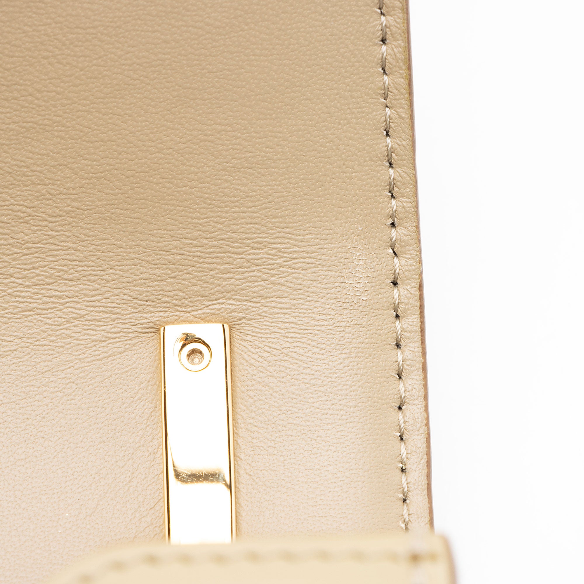 Burberry TB Monogram Embossed Leather Flap Chain Small Shoulder Bag