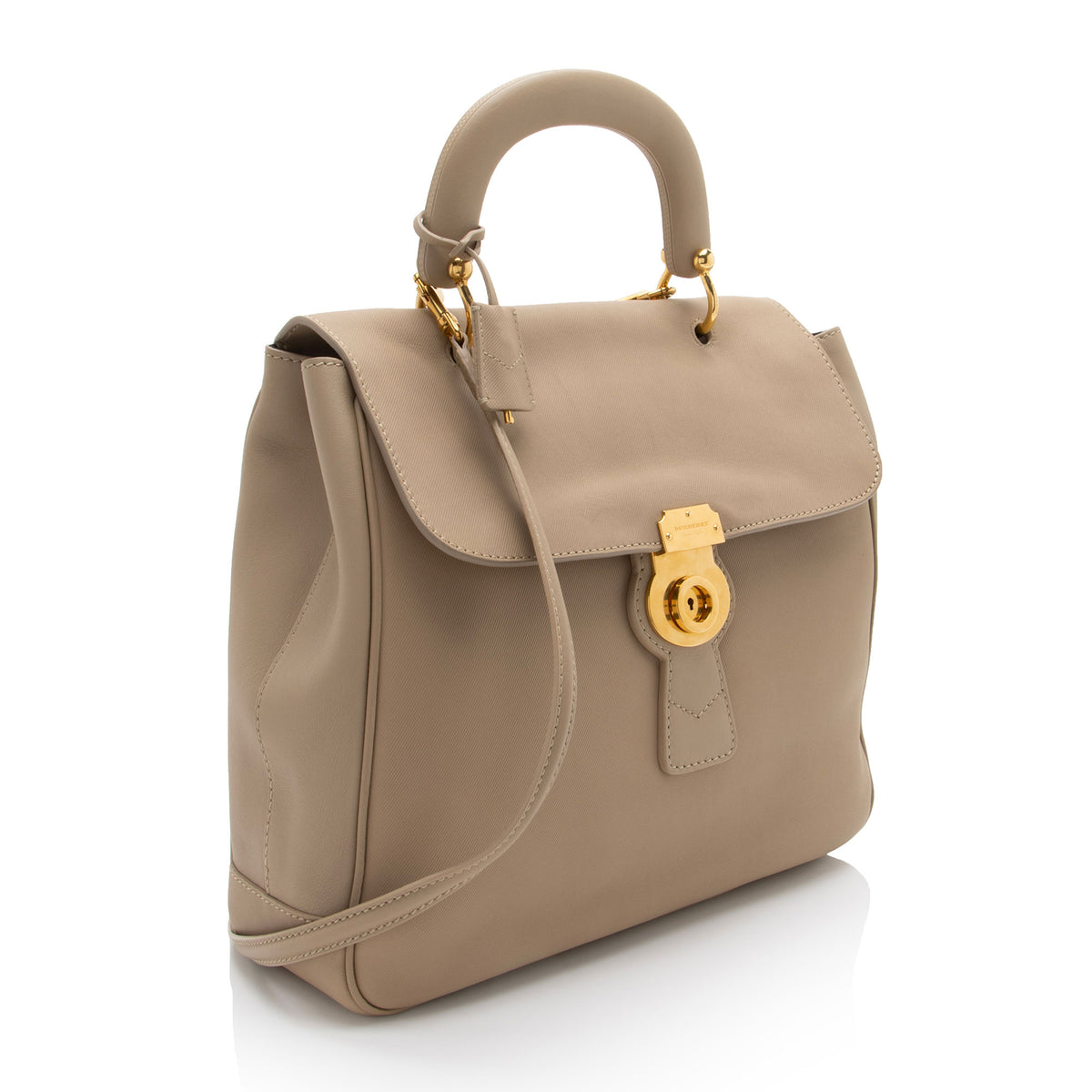 Burberry Trench Leather DK88 Large Top Handle