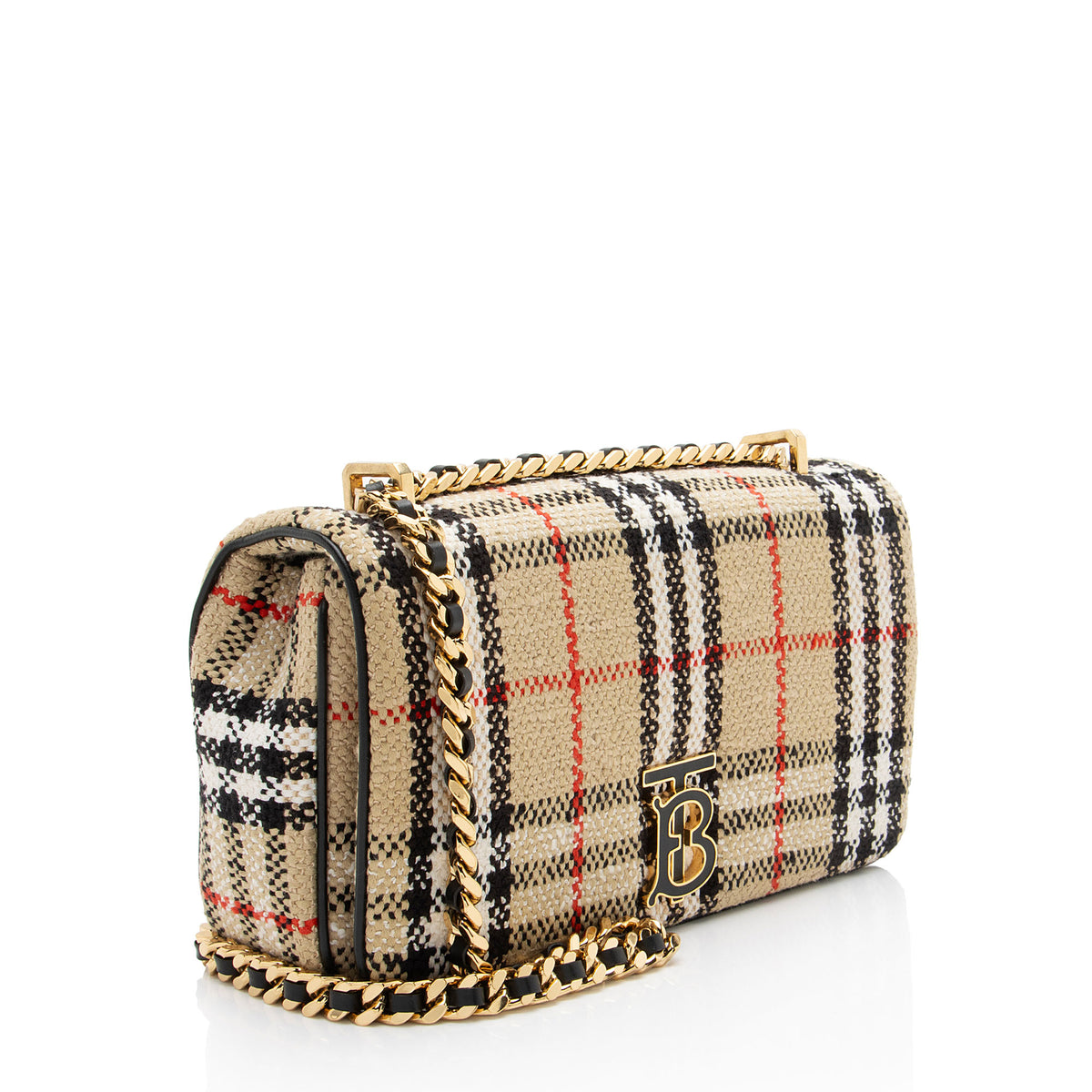 Burberry Tweed TB Lola Chain Small Crossbody