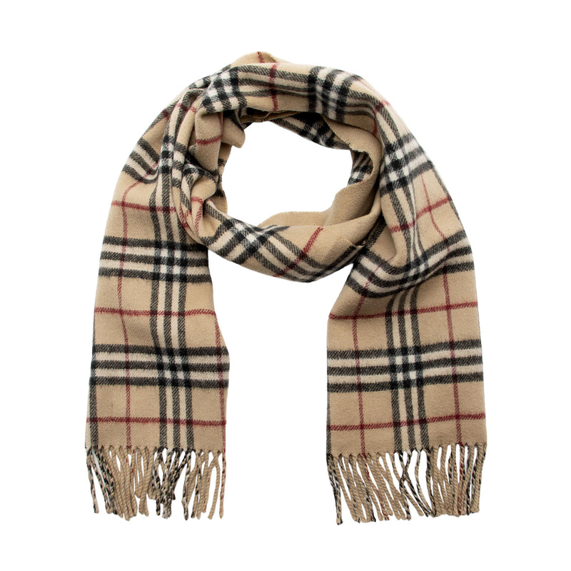 Burberry Vintage Cashmere Check Scarf (SHF-mHzquU)