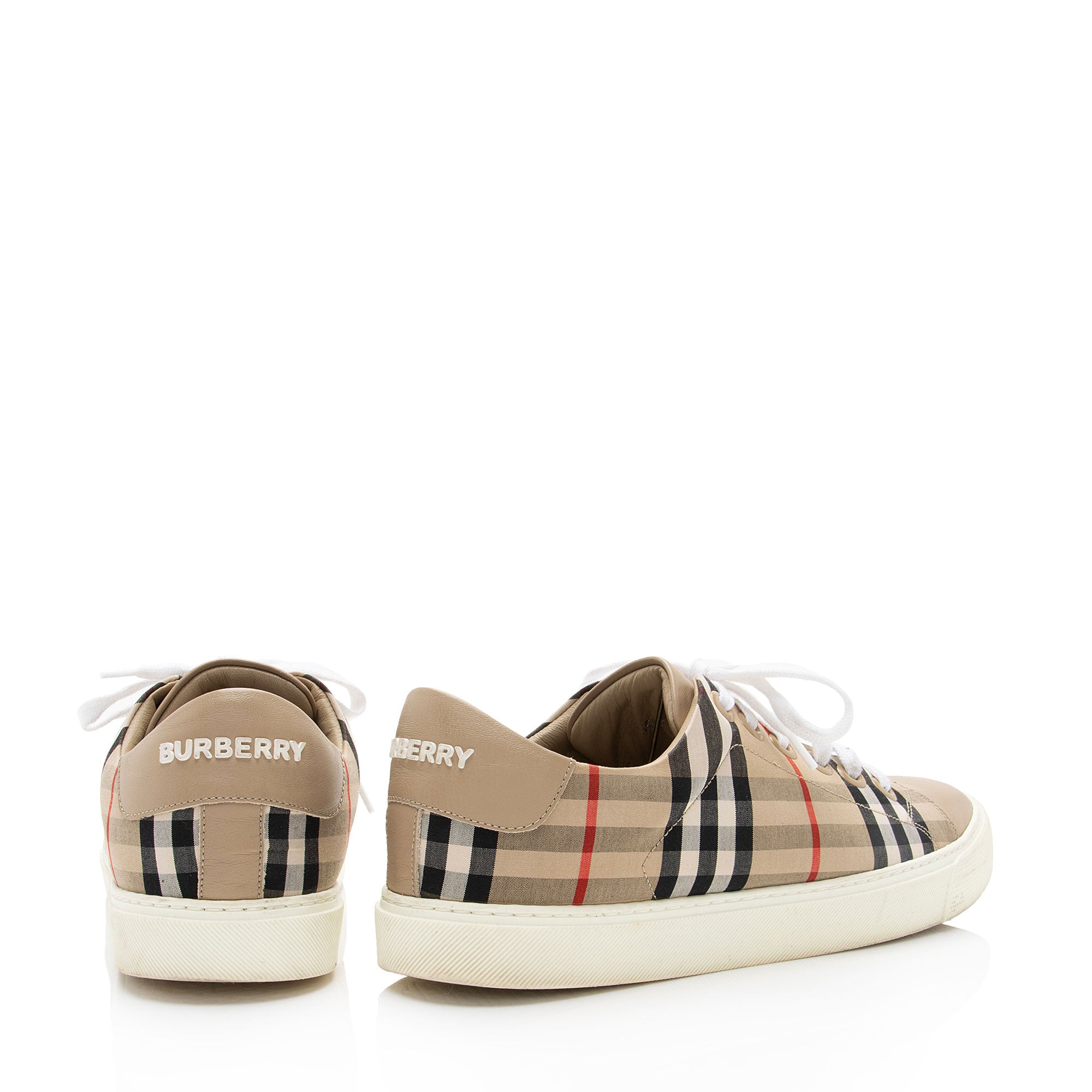 Burberry Vintage Check Albridge Sneakers - Size 8 / 38 (SHF-AoNi9S)