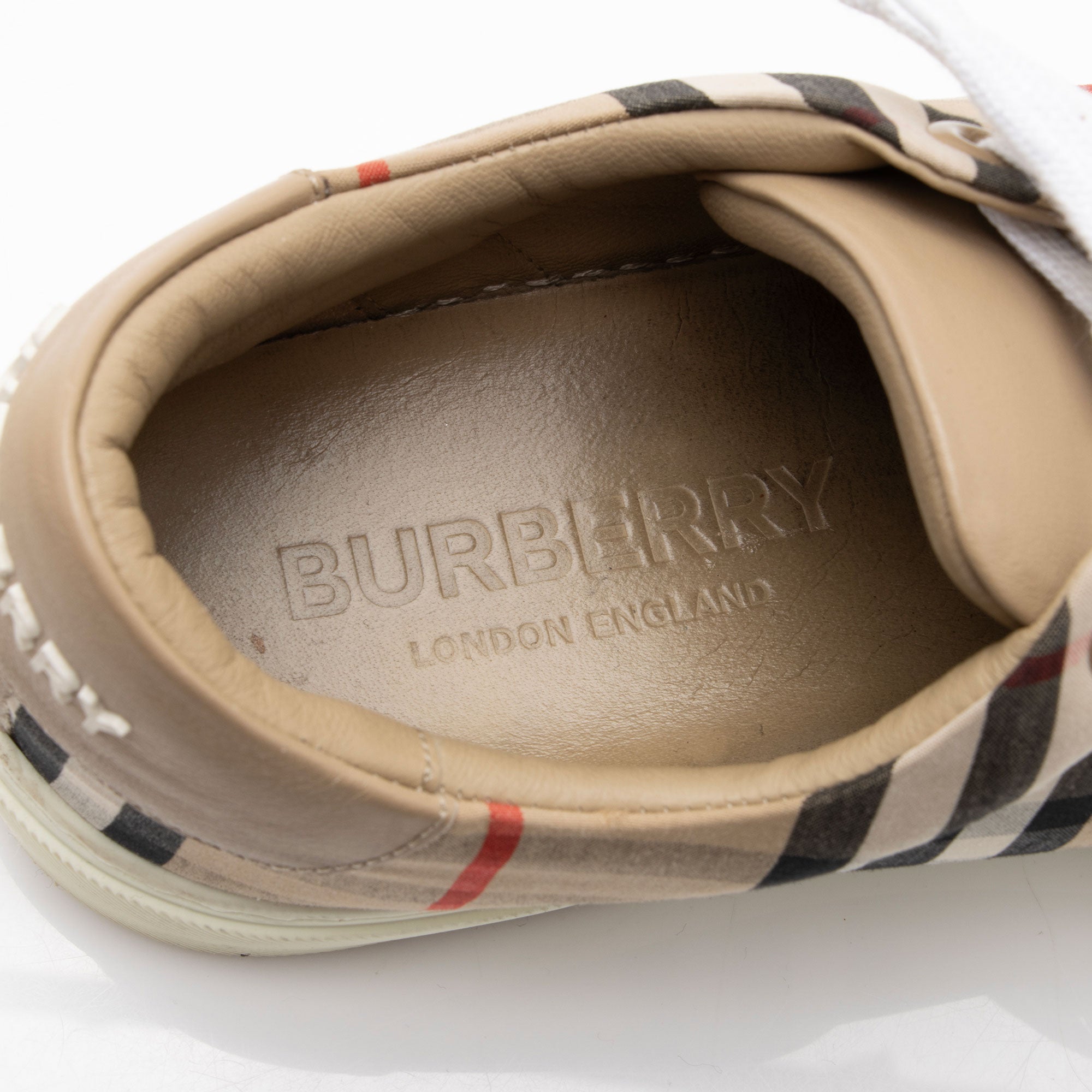 Burberry Vintage Check Albridge Sneakers - Size 8 / 38 (SHF-AoNi9S)
