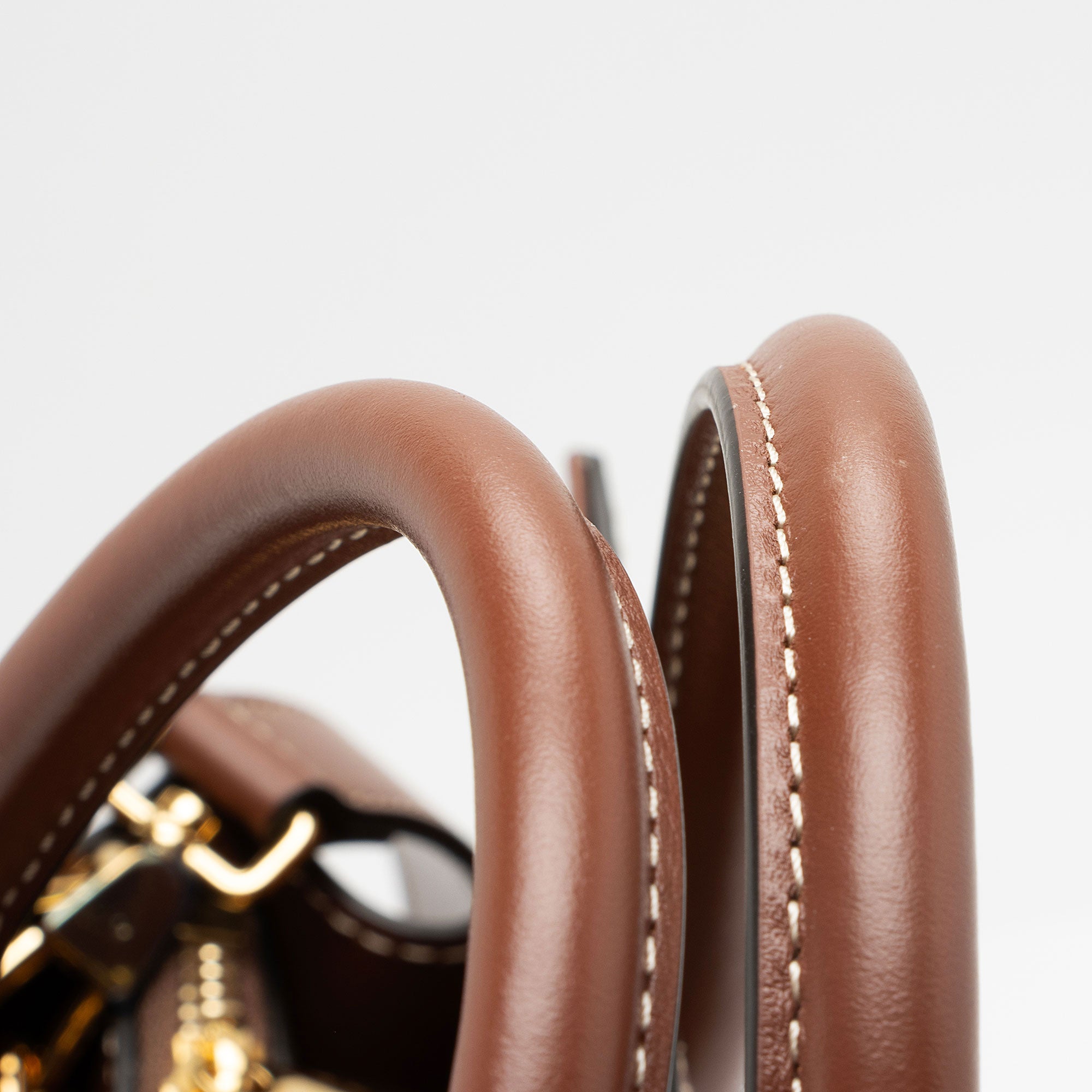 Burberry Vintage Check Title Mini Tote (SHF-qS6HD3)