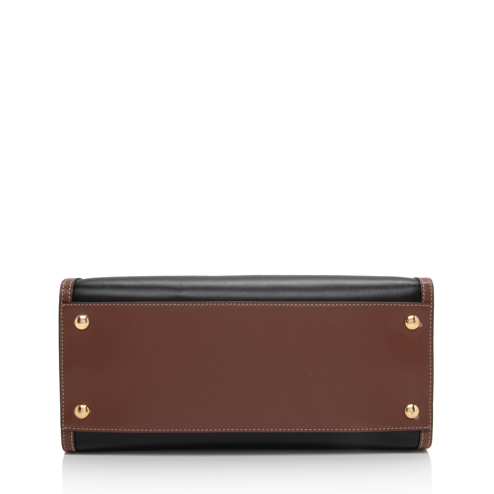 Burberry Vintage Check Smooth Calfskin Title Small Tote (SHF-6YrXPu)