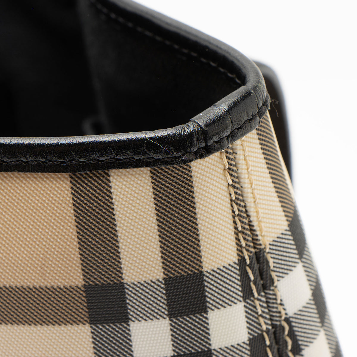 Burberry Vintage Nova Check Studded Medium Tote