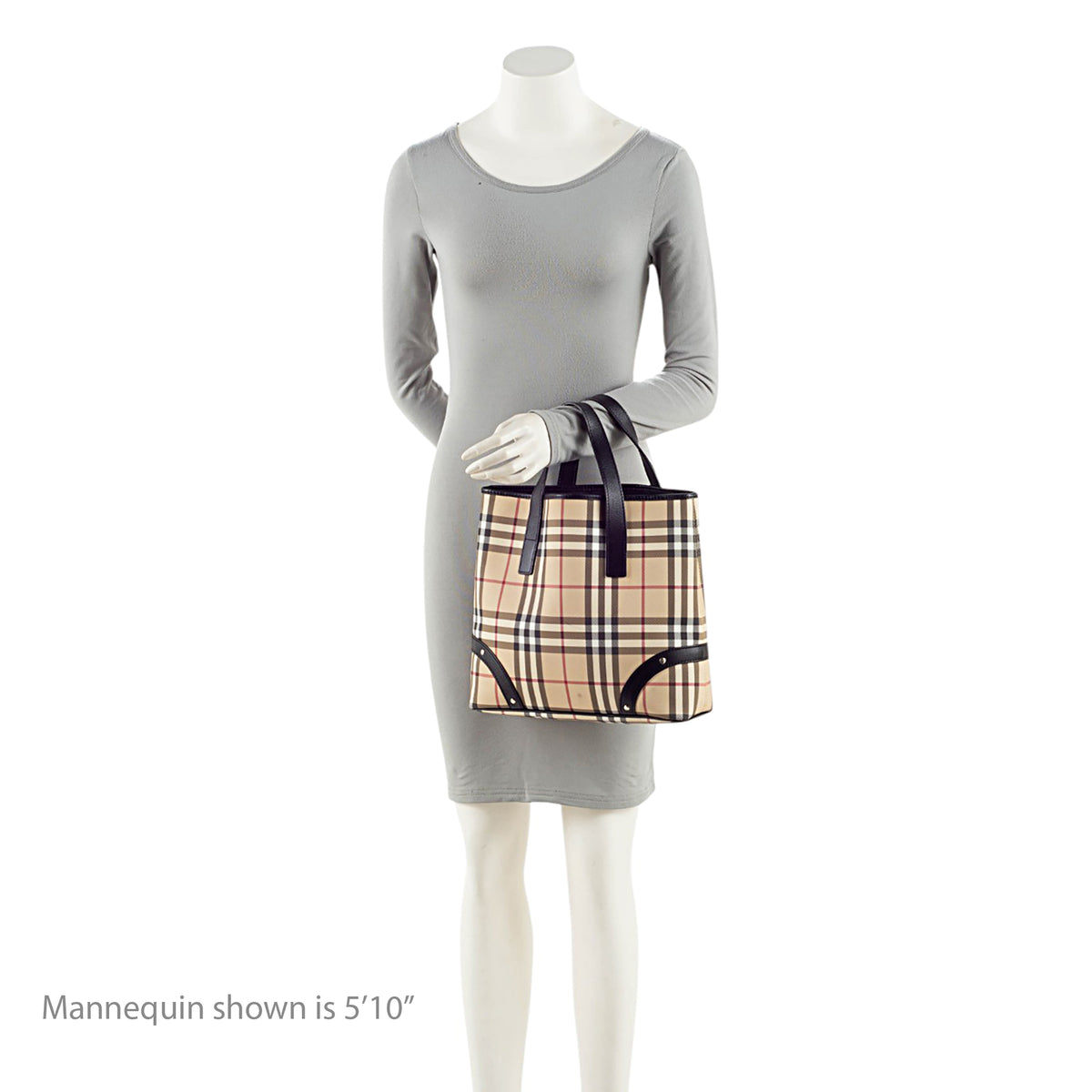 Burberry Vintage Nova Check Studded Medium Tote