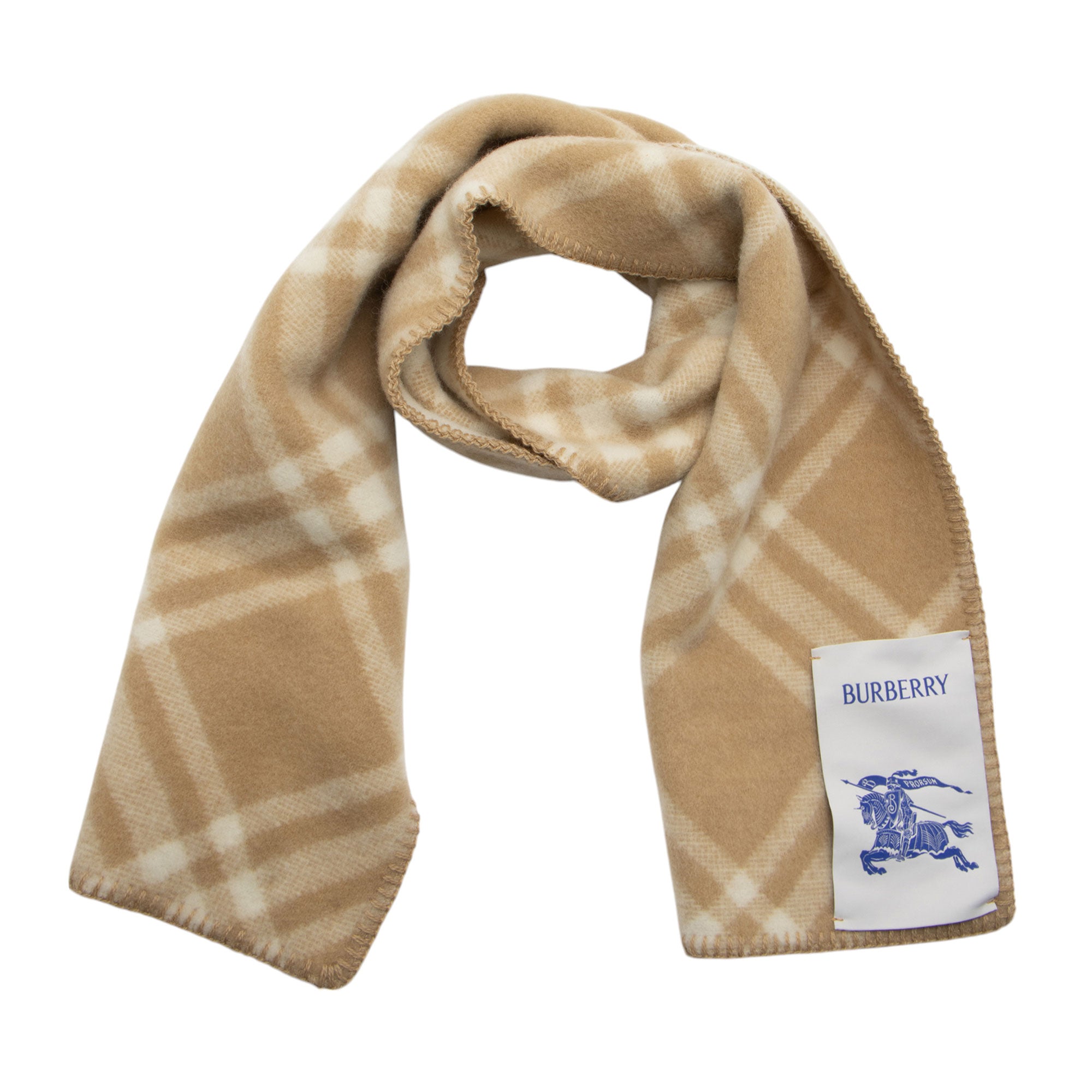 Burberry Wool Check Scarf