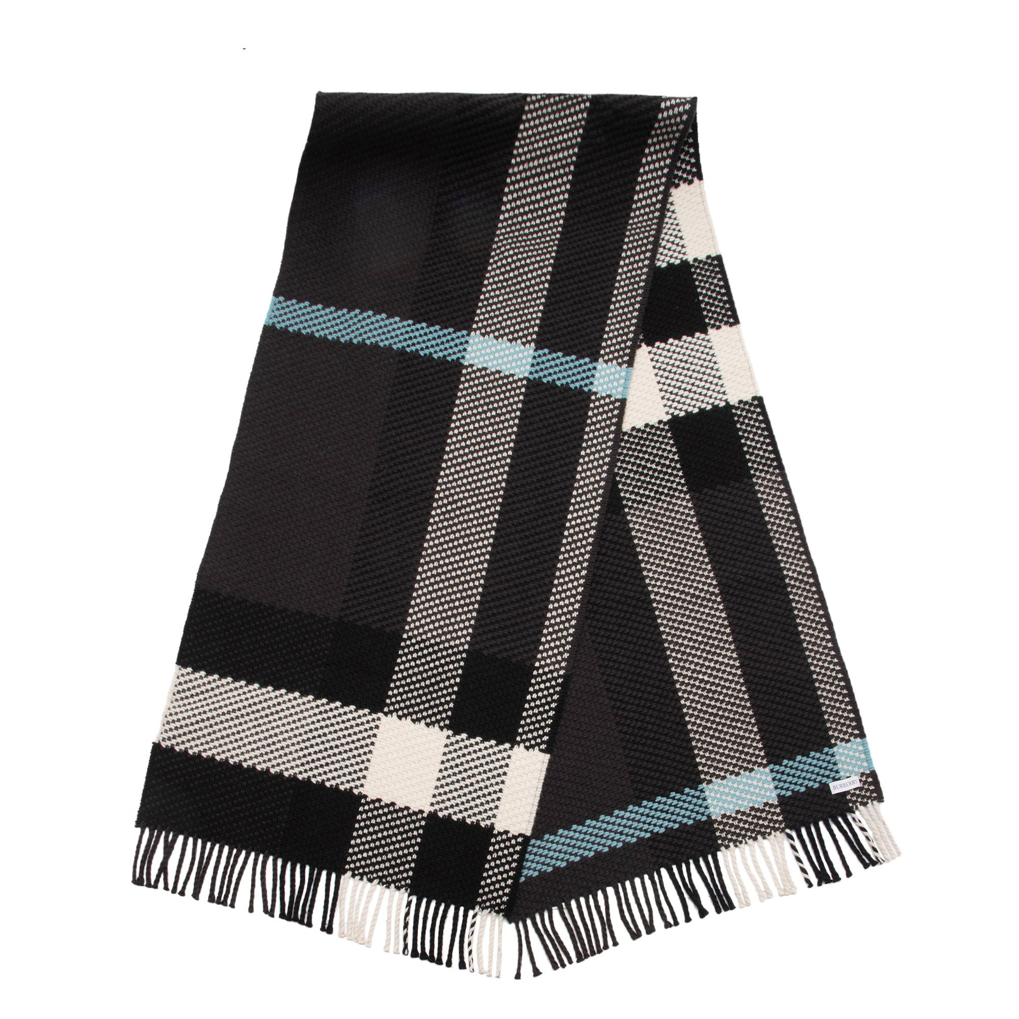 Burberry Wool Jumbo Check Oversize Scarf (SHF-3Iy1k0)