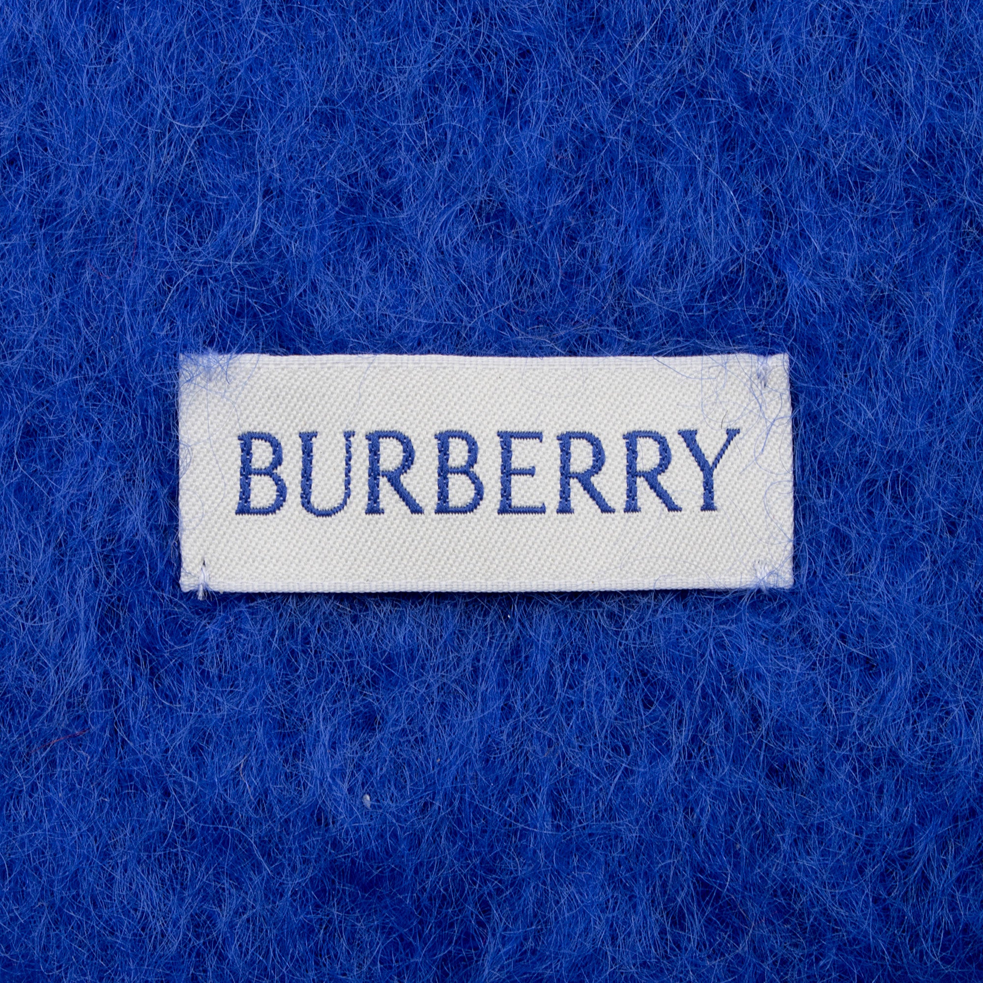Burberry Wool Skinny Fringe Scarf