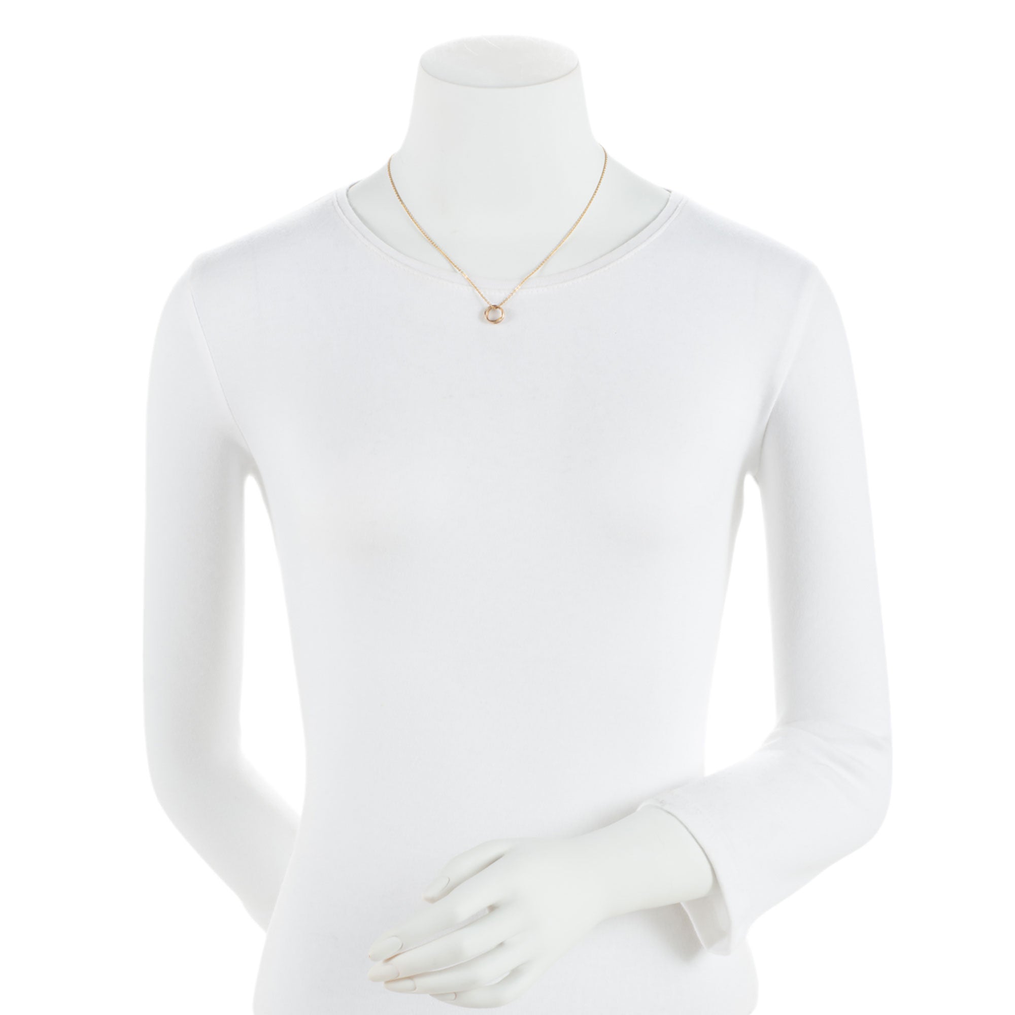 Cartier 18k Tri-Gold Trinity de Cartier Necklace (SHF-udGld3)