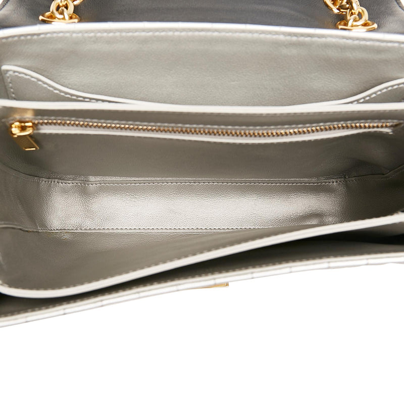 Celine Bicolor C Quilted Leather Shoulder Bag (SHG-30982)