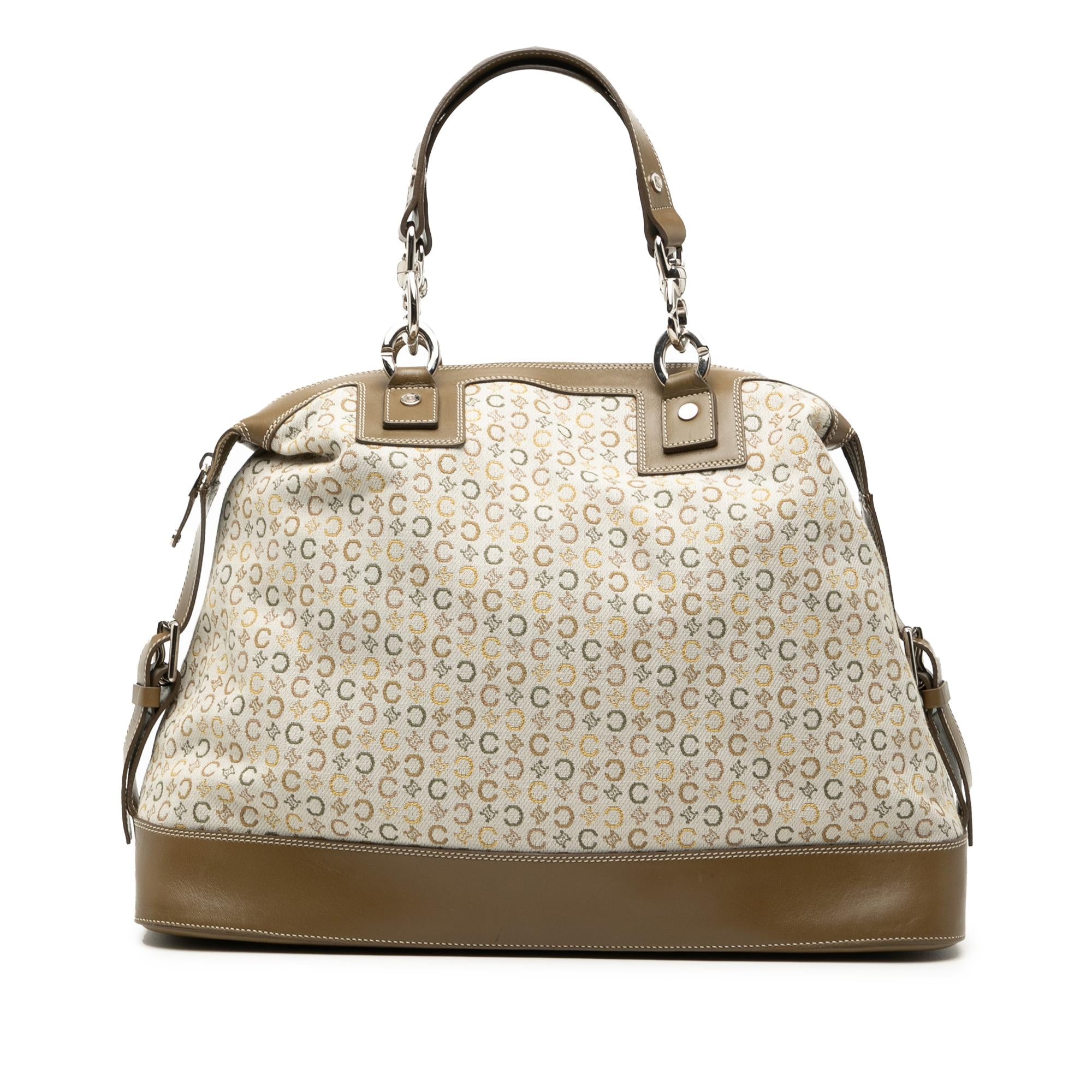 Celine C Macadam Canvas Handbag