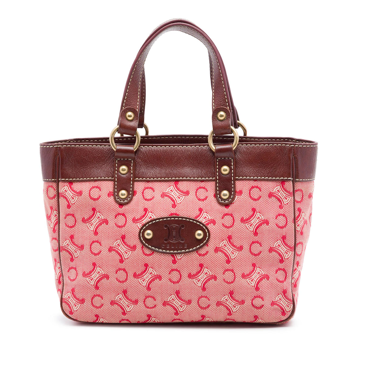 Celine C Macadam Canvas Handbag