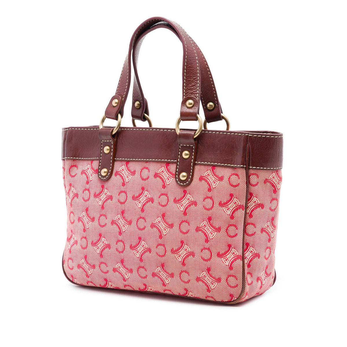 Celine C Macadam Canvas Handbag