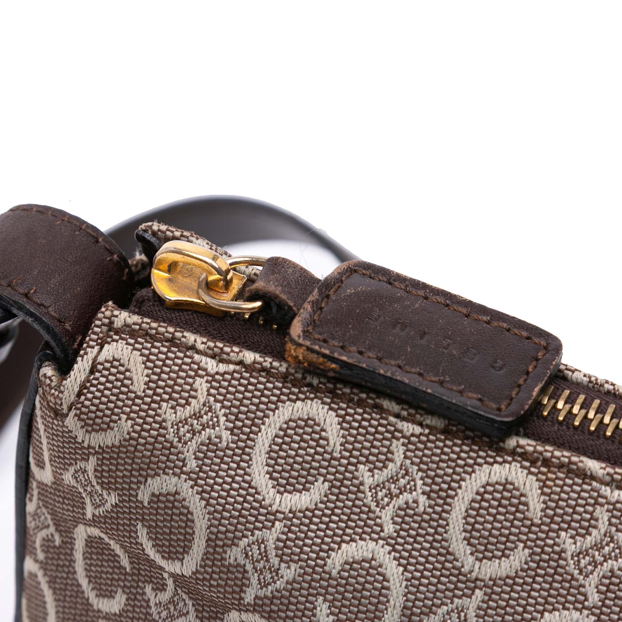 Celine C Macadam Canvas Shoulder Bag