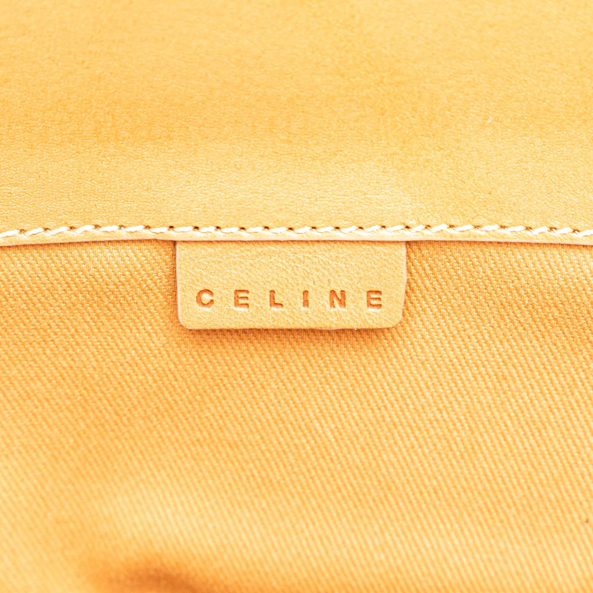 Celine C Macadam Denim Tote