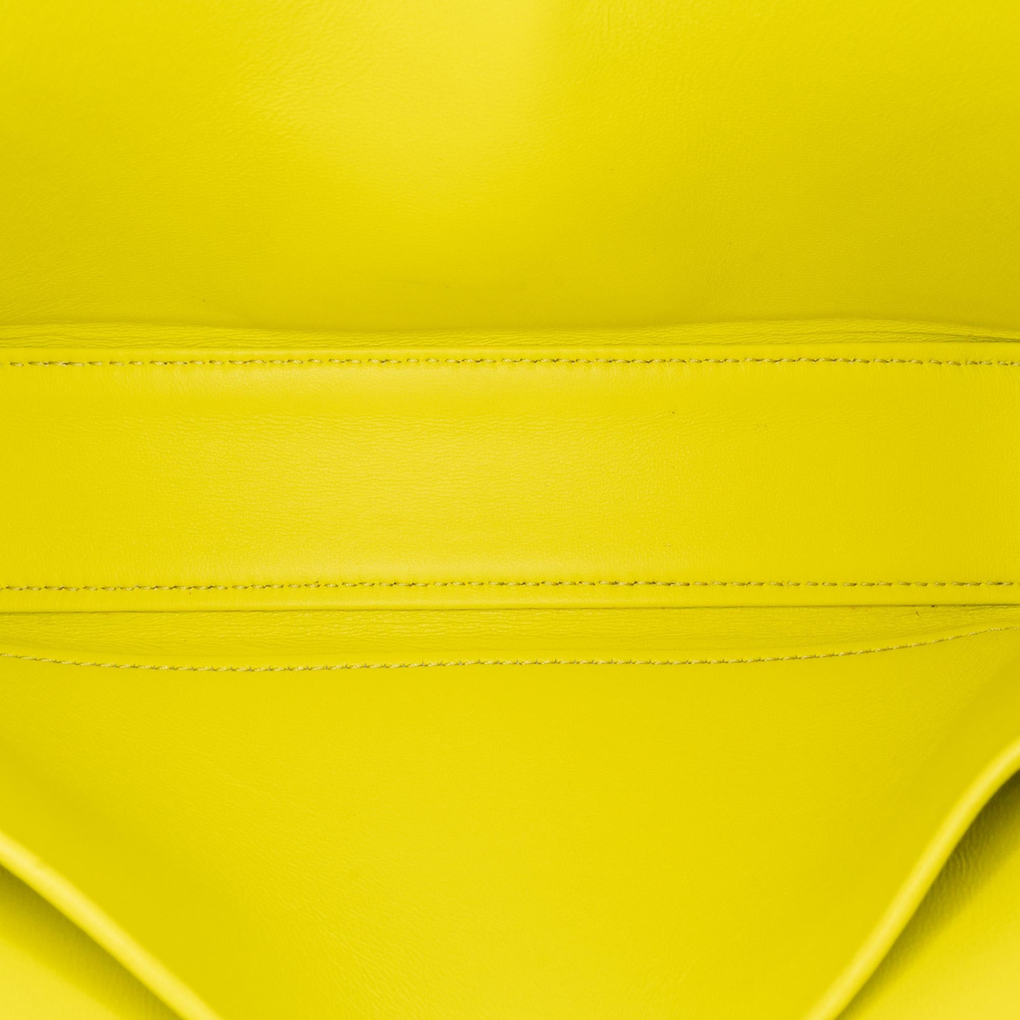 Celine Calfskin Cuir Triomphe Chain Shoulder Bag