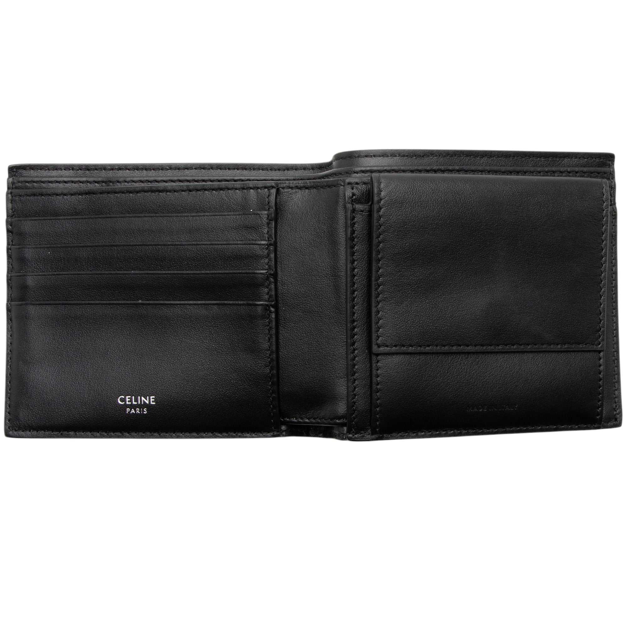 Celine Calfskin Logo Bifold Wallet