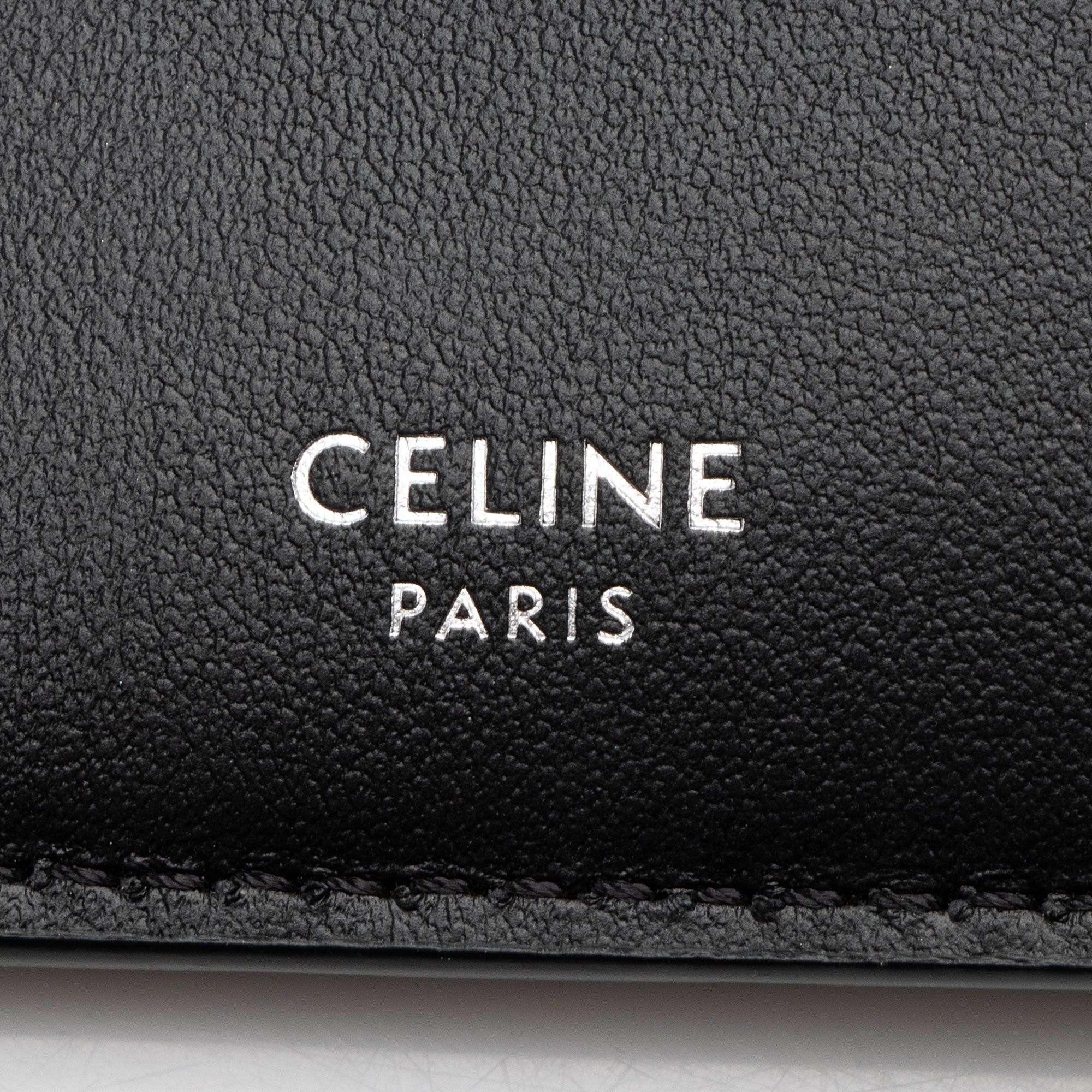 Celine Calfskin Logo Bifold Wallet