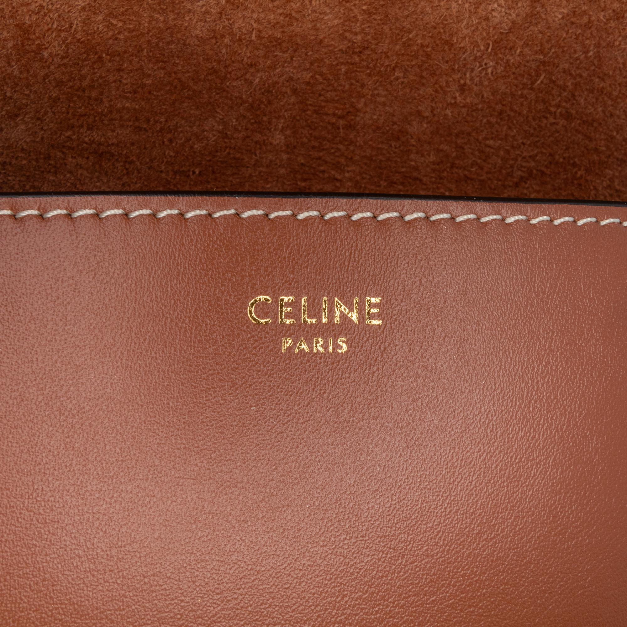 Celine Calfskin Triomphe Folco Crossbody (SHG-HdCiDA)