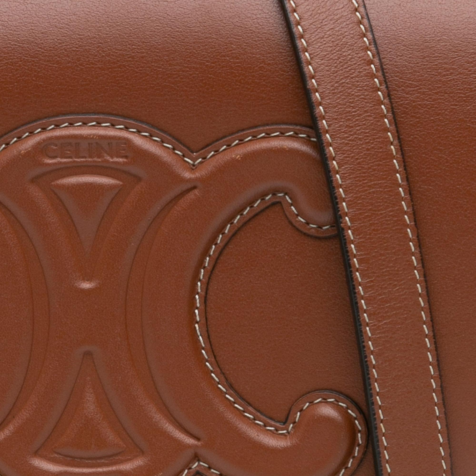 Celine Calfskin Triomphe Folco Crossbody