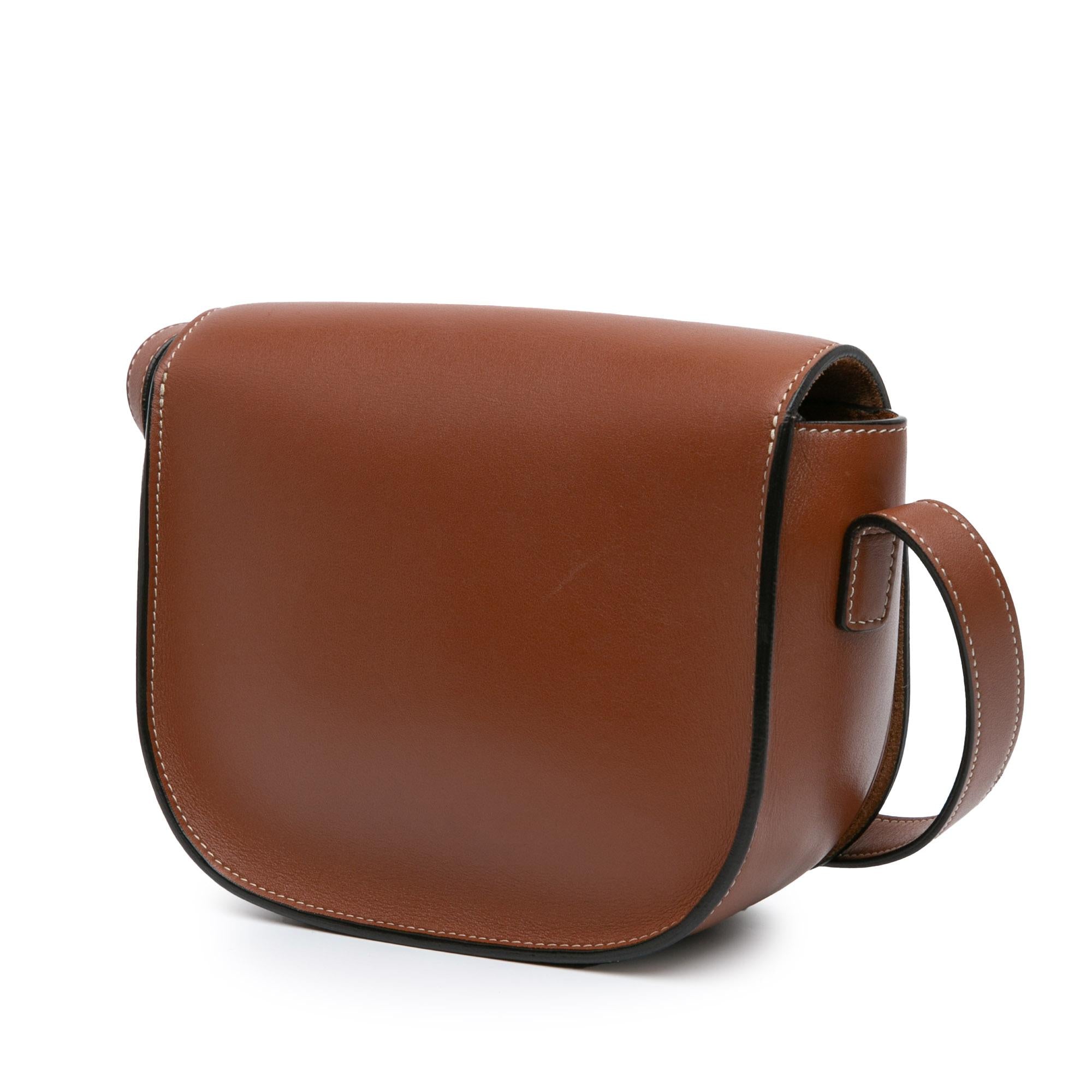 Celine Calfskin Triomphe Folco Crossbody