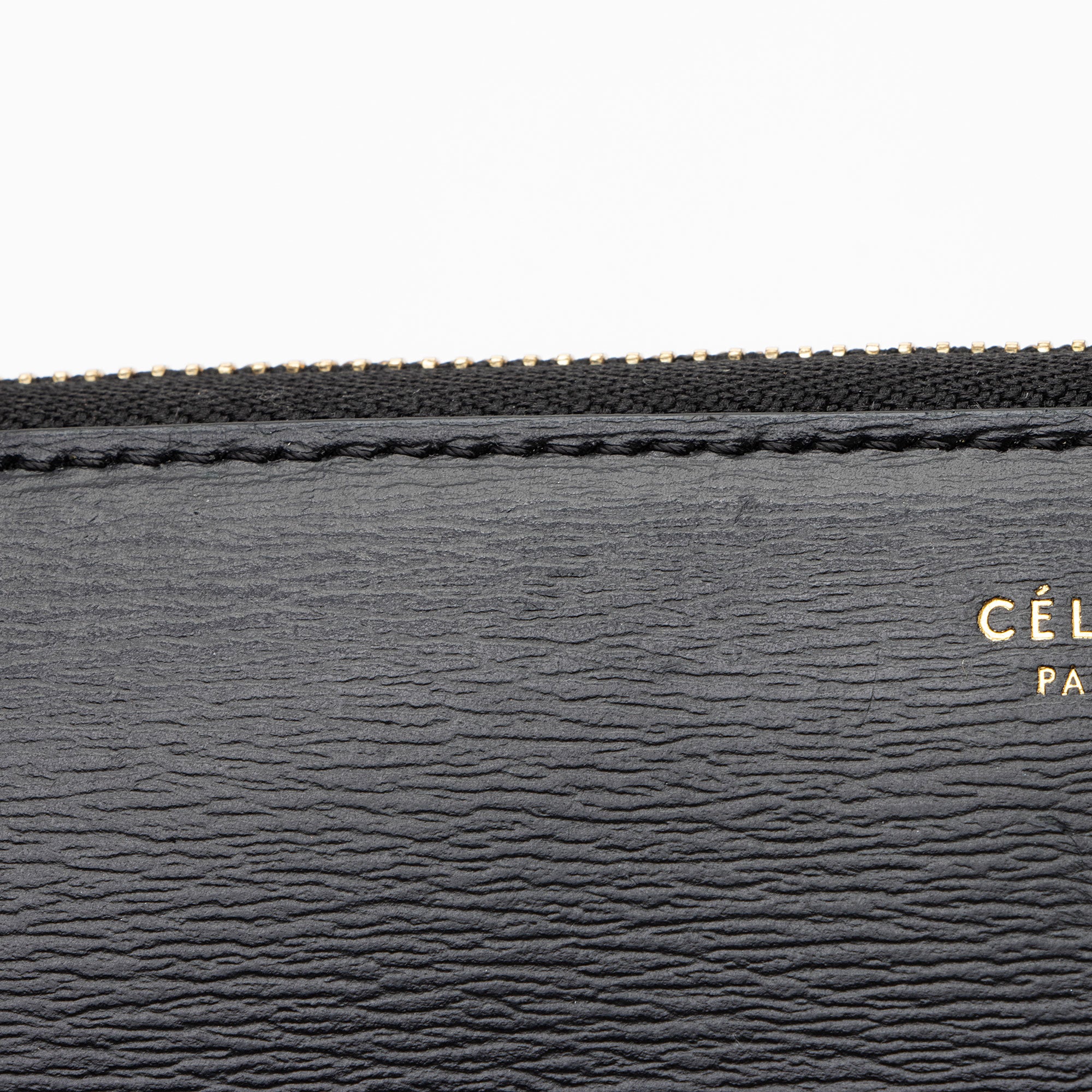 Celine Calfskin Zip Wallet