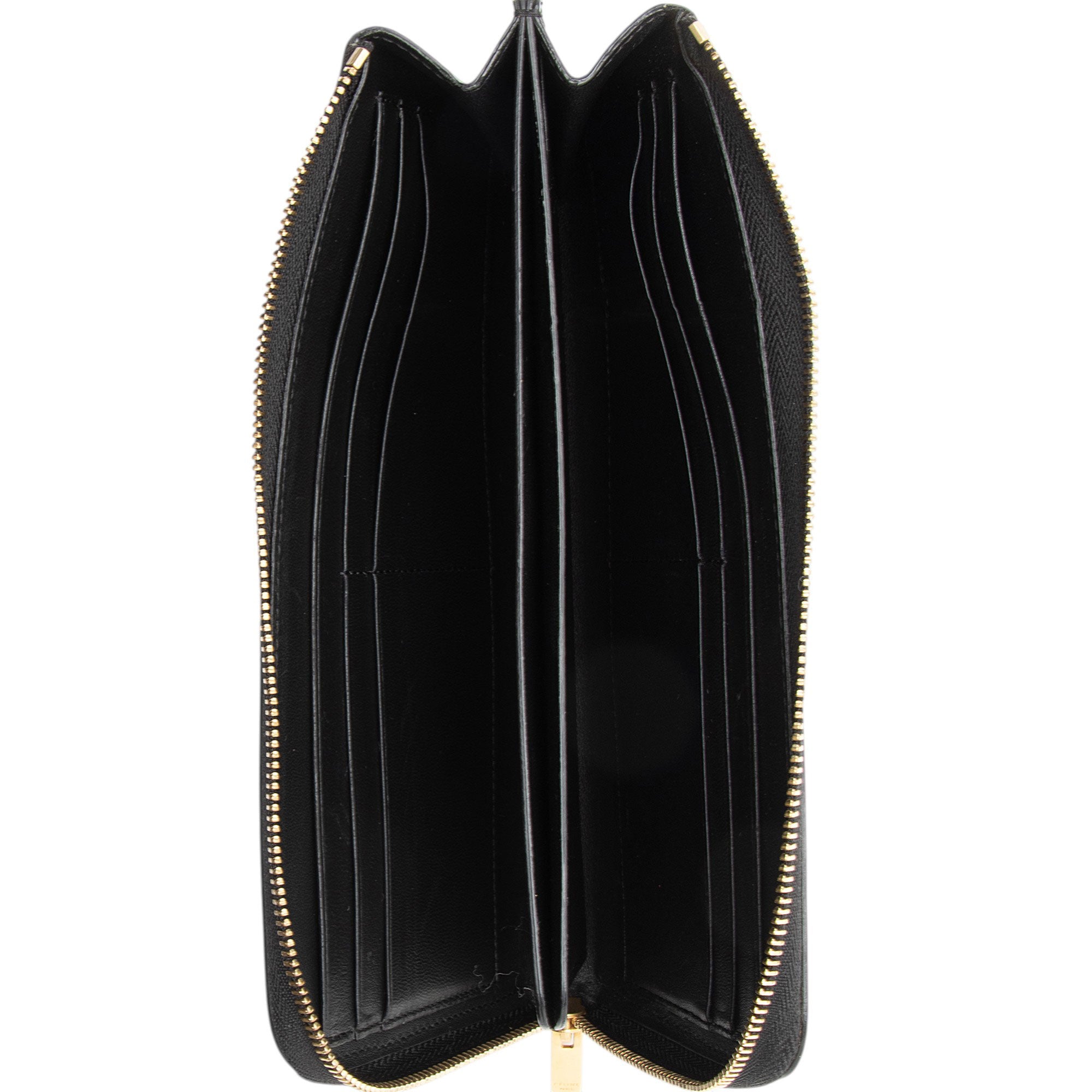 Celine Calfskin Zip Wallet