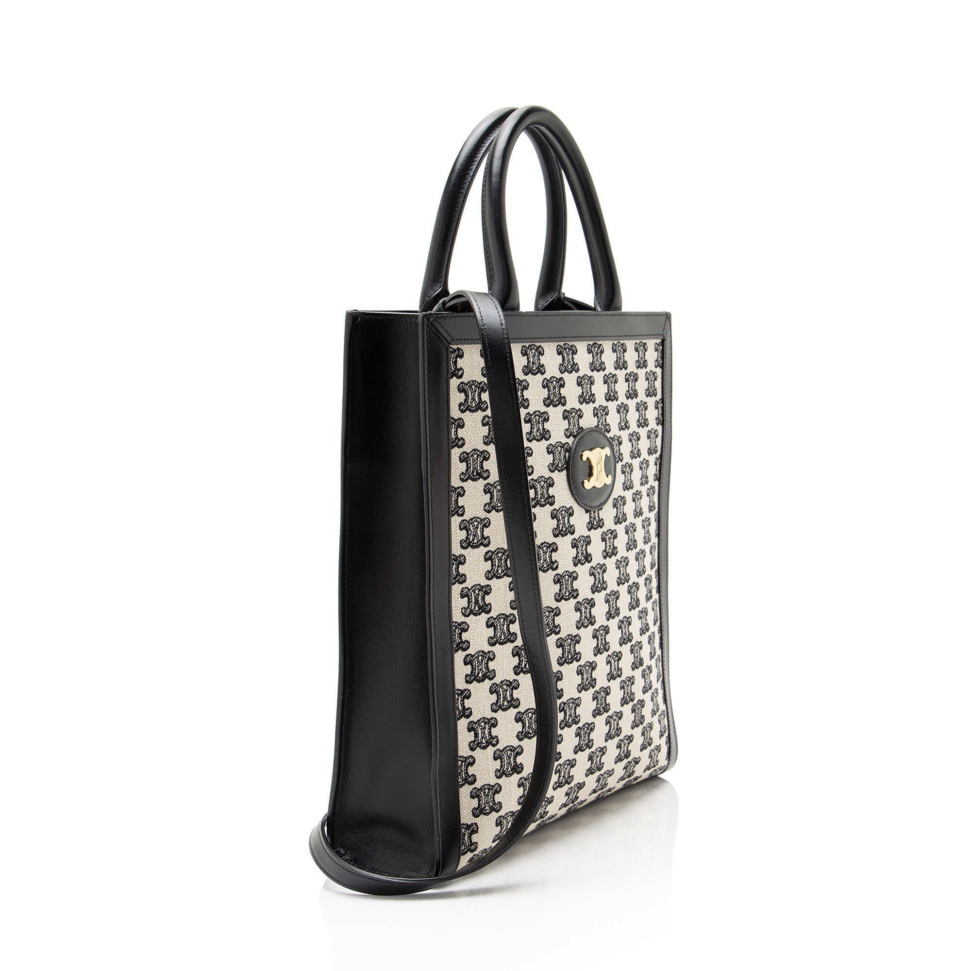 Celine Triomphe Canvas Cabas Vertical Small Tote