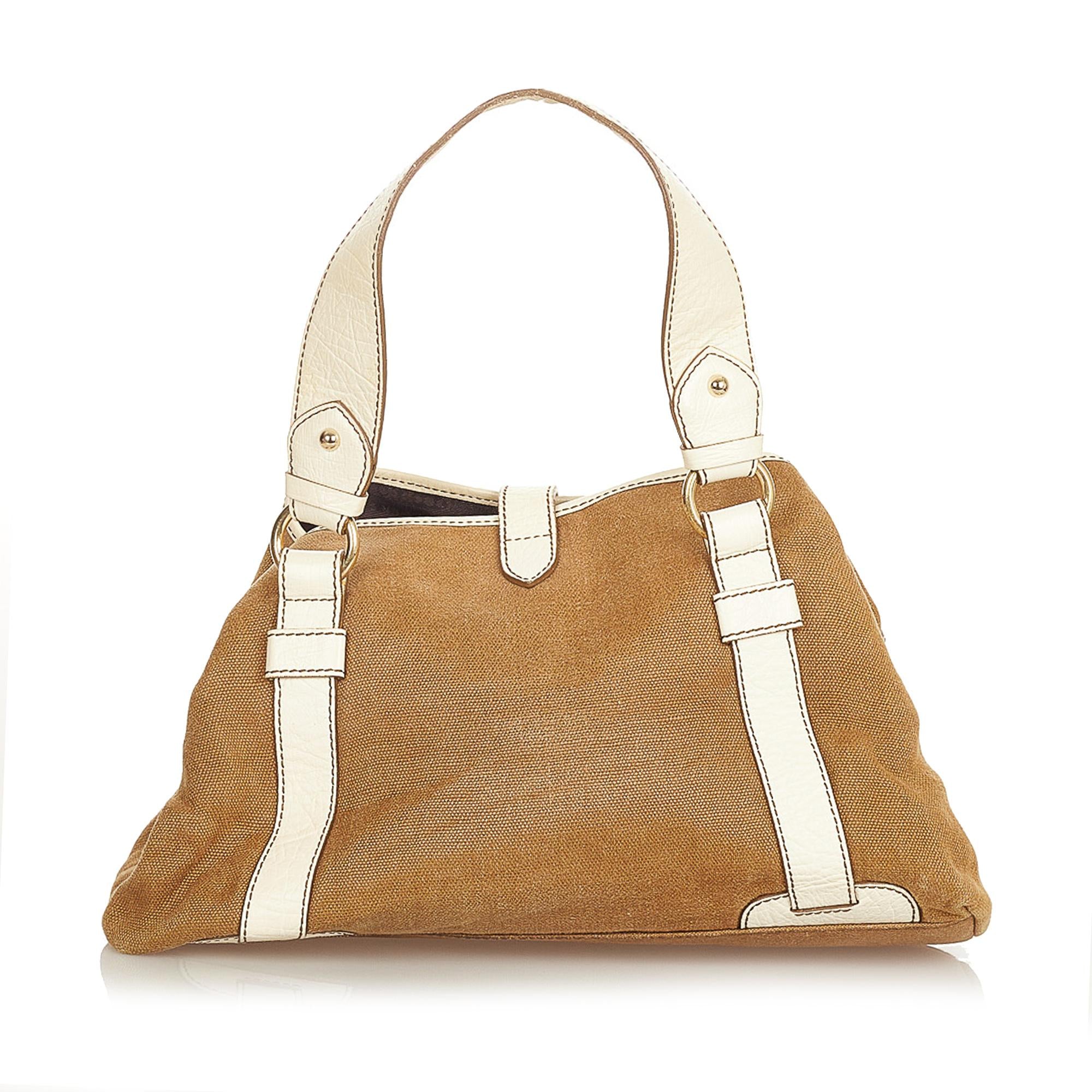 Celine Canvas Handbag (SHG-37785)