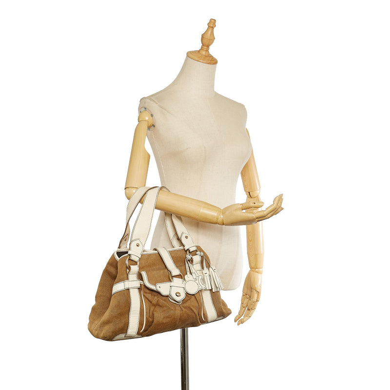 Celine Canvas Handbag (SHG-37785)