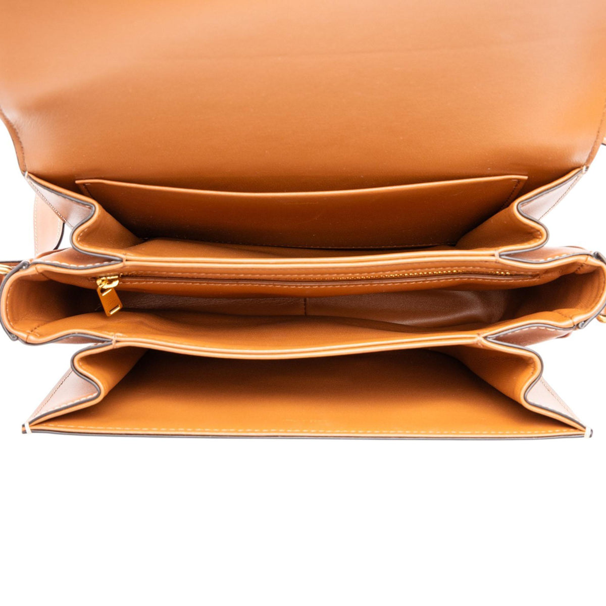 Celine Classique Canvas and Calfskin Triomphe Crossbody